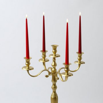 MARELIDA Kerzenständer Kerzenständer Stabkerzenhalter Kerzenleuchter f. Tafelkerzen 80cm gold (1 St)