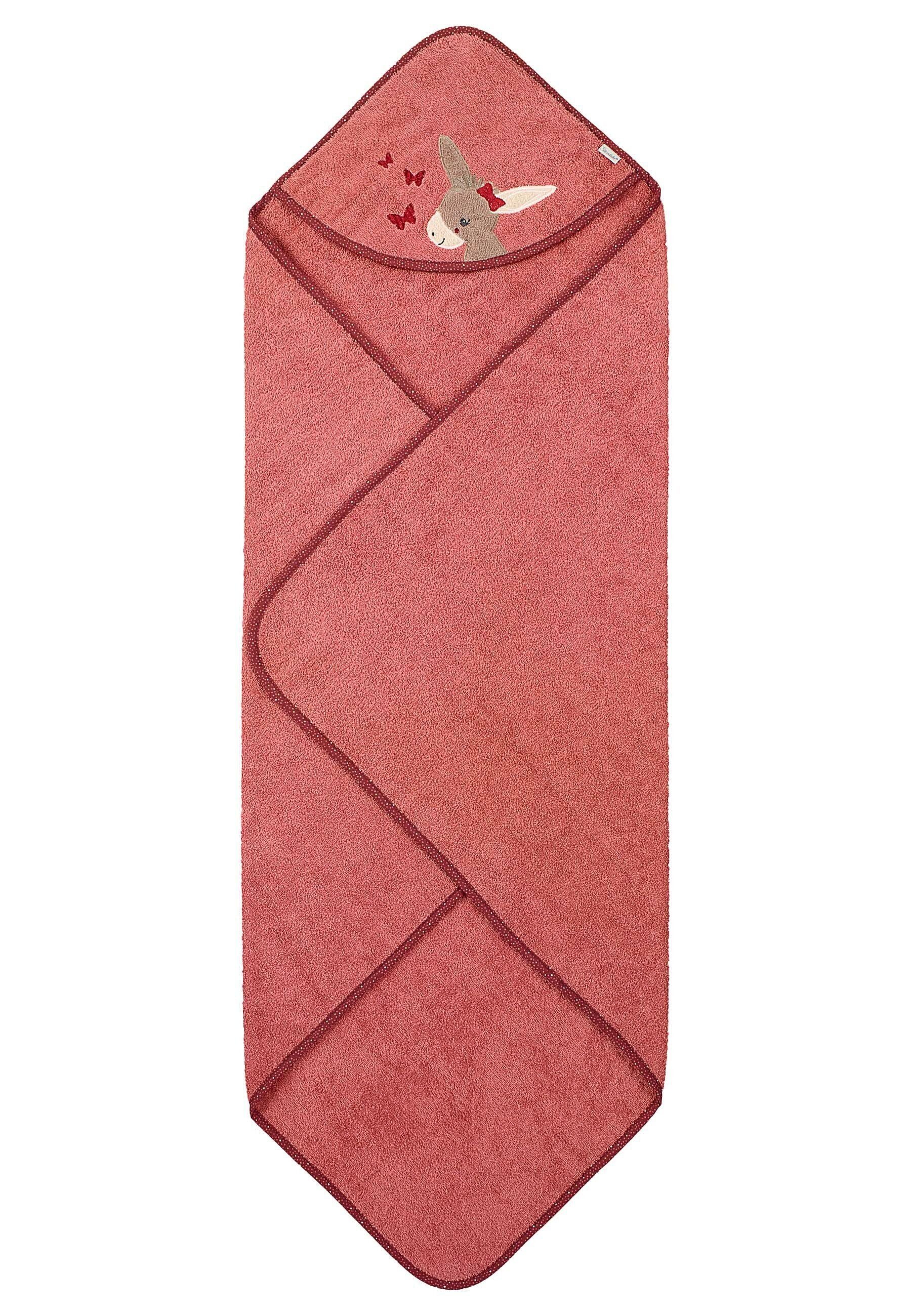 Sterntaler® Badetücher Kapuzenbadetuch 100x100 cm ESEL Emmily, Frottee (1-St), Kapuzen-Badetuch aus Frottee mit Esel Emmily Stickmotiv, 100x100 cm