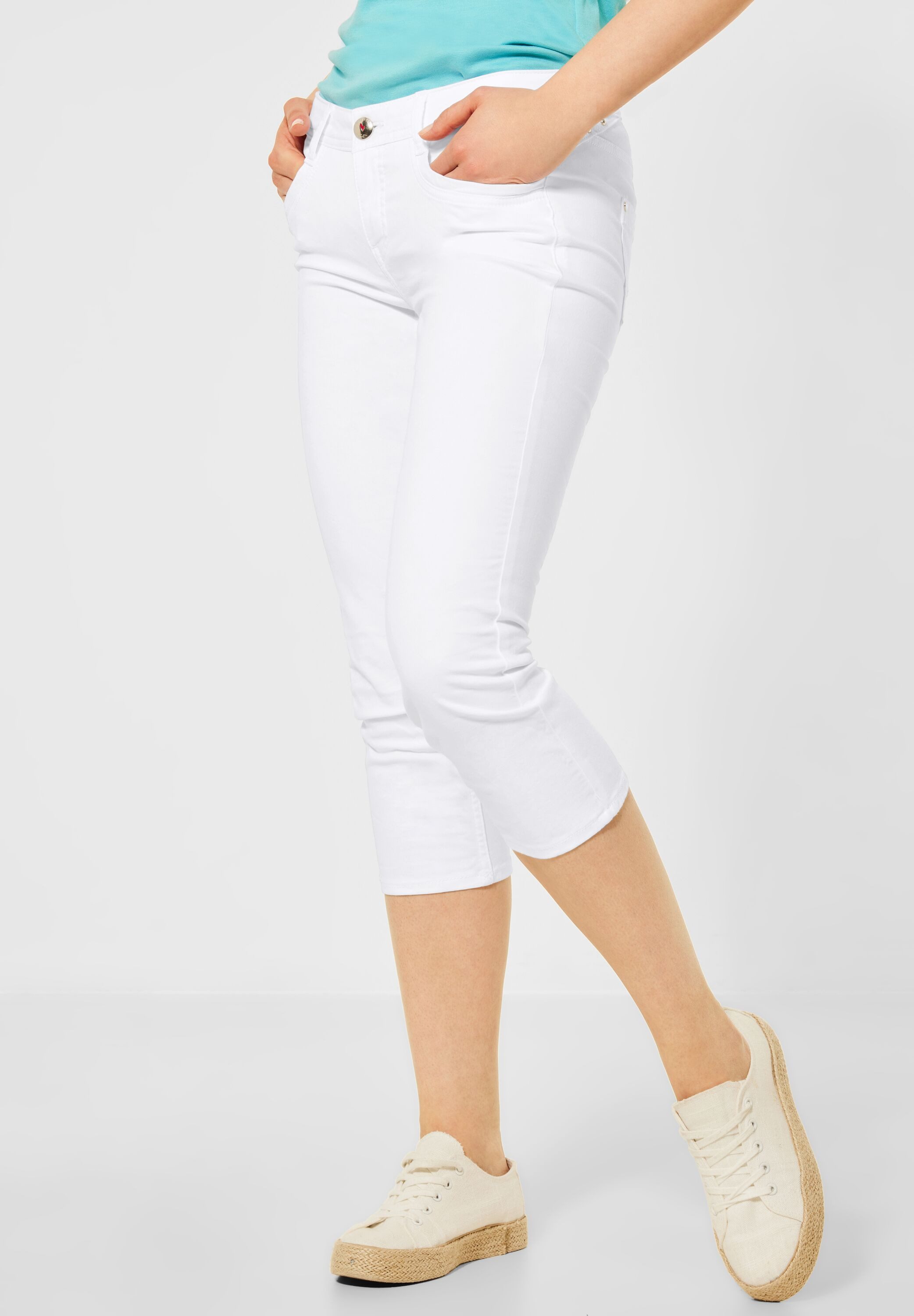 STREET ONE Stretch-Hose Casual Fit Denim in 3/4