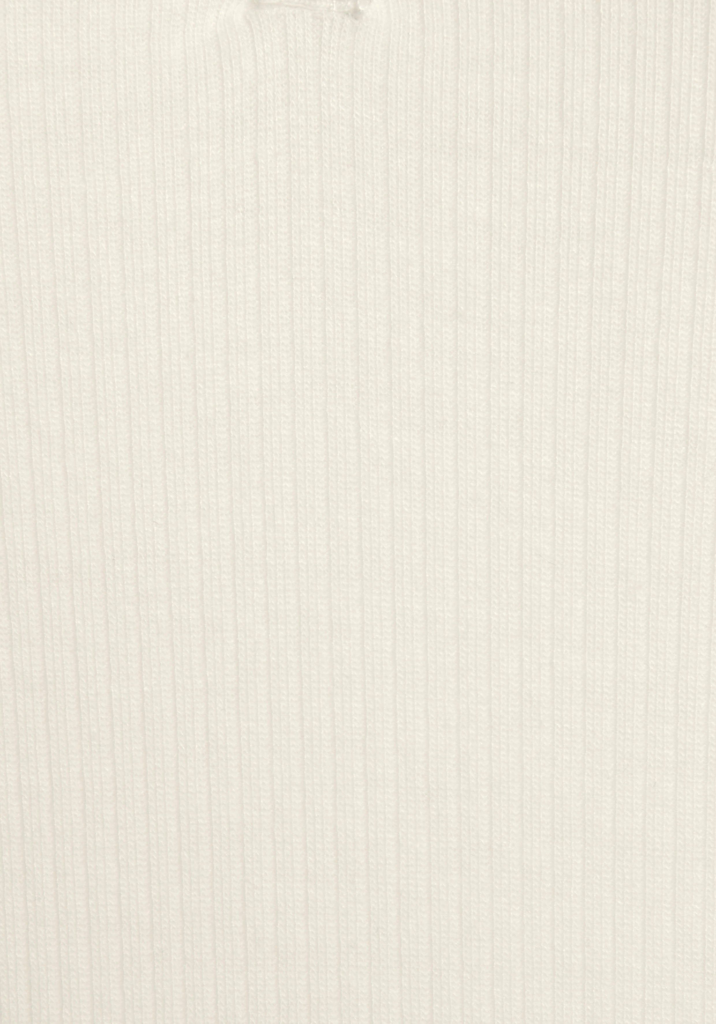 LASCANA Pyjamaoberteil (1-teilig) aus Rippstrick