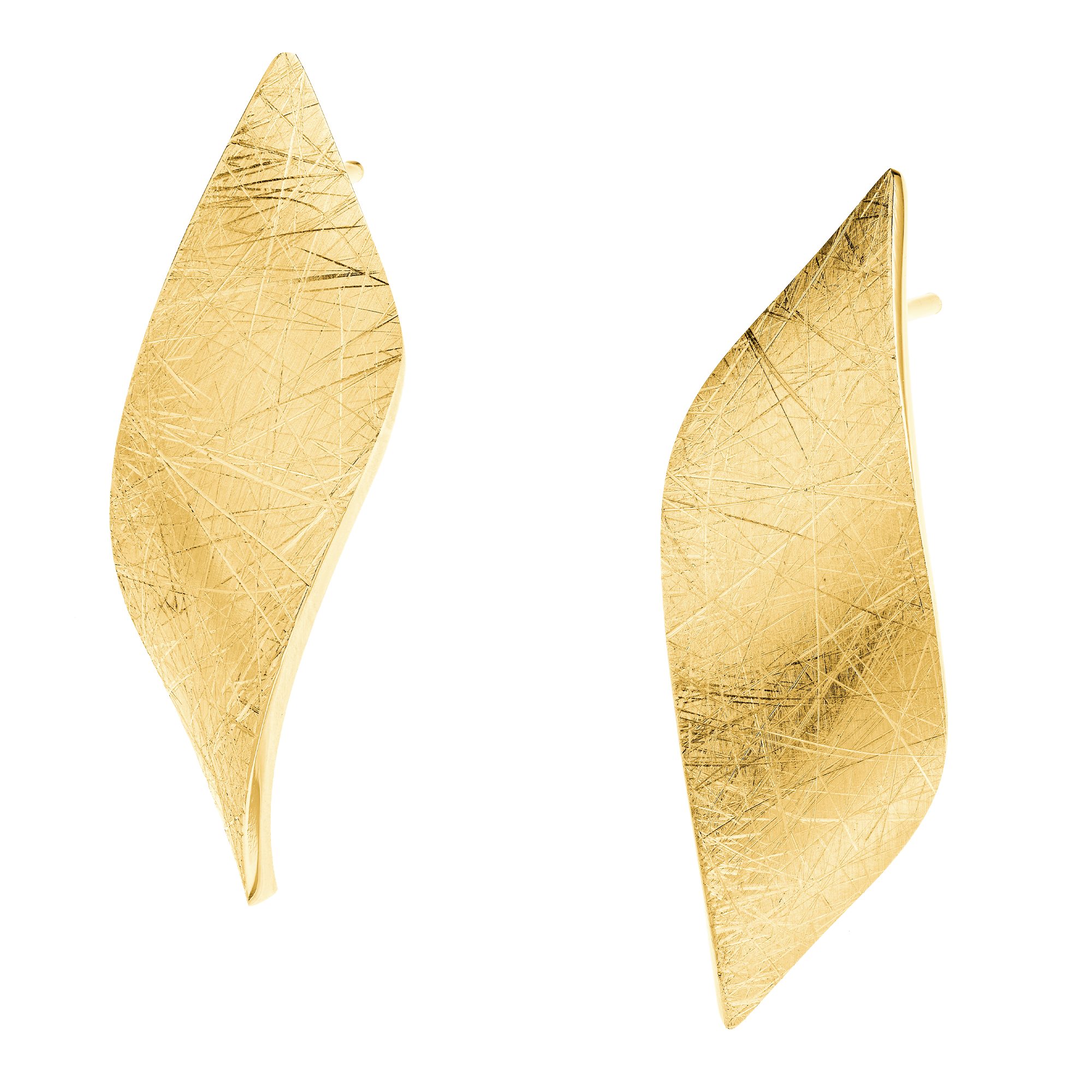 Ernstes Design Paar Ohrstecker Edelstahl goldfarben E611