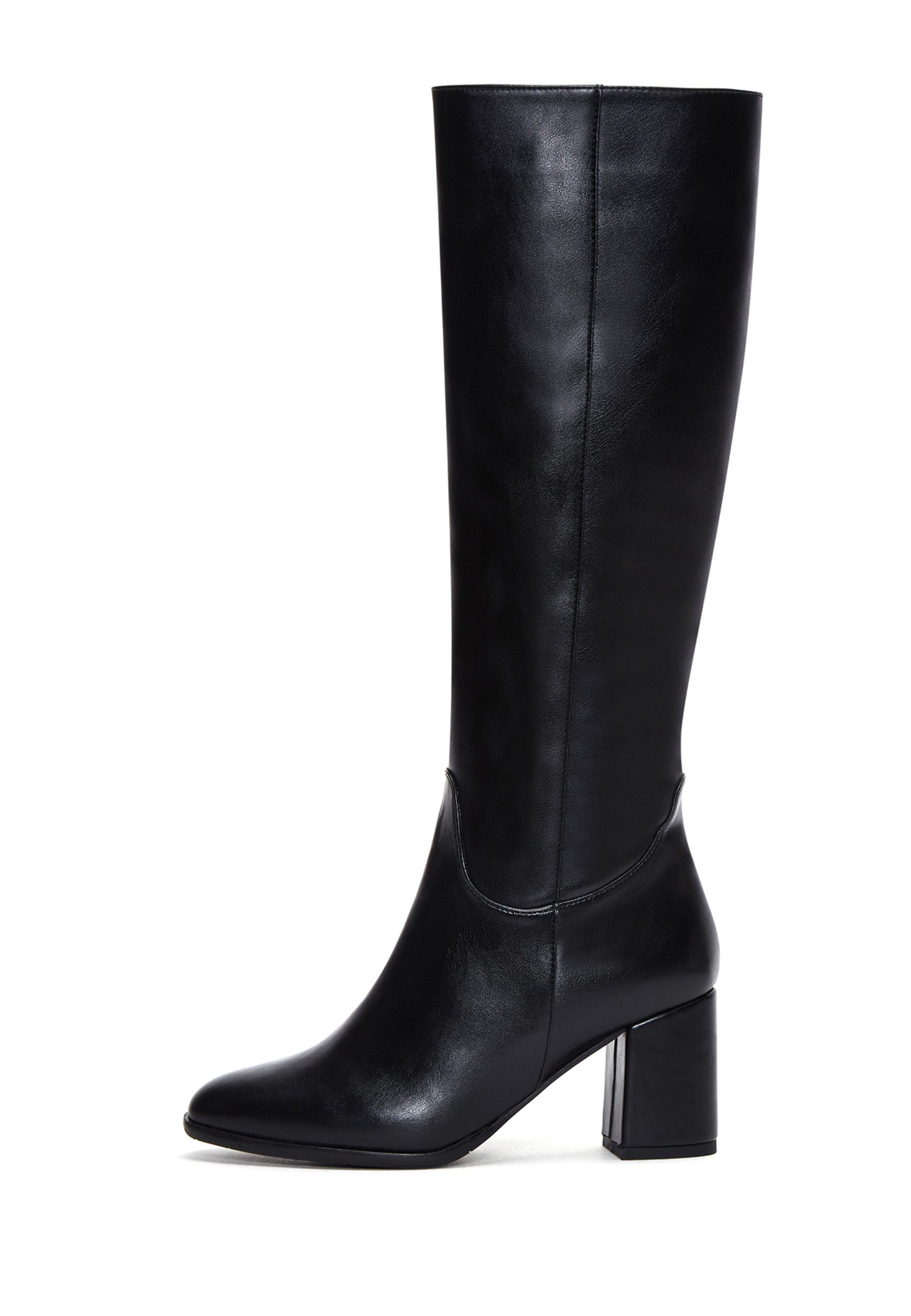 Absatzstiefel aus Kunstleder Bootsschuh