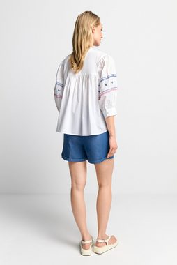 Rich & Royal Klassische Bluse blouse with embroidery organic