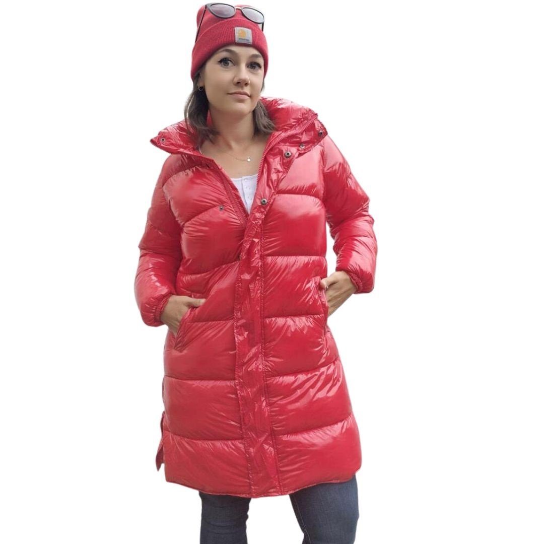 Herrlicher Steppjacke 7833-N3199-Tam glänzender Steppmantel mit veganer Sor günstig online kaufen