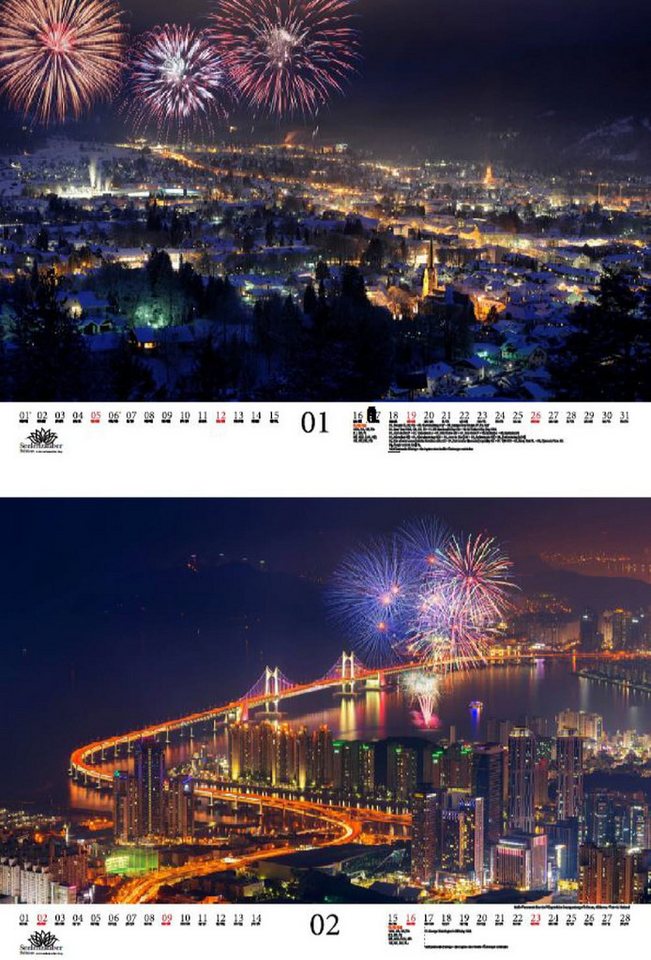 Thumbnail - Seelenzauber Wandkalender Feuerwerkszauber DIN A3 Kalender für 2025 Feuerwerk