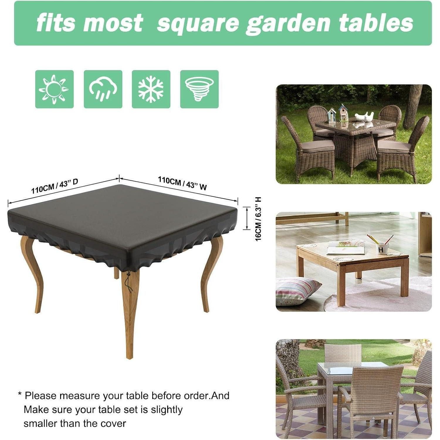 LuxusKollektion Gartenmöbel-Schutzhülle Tischplattenhülle Schutzhülle wasse günstig online kaufen