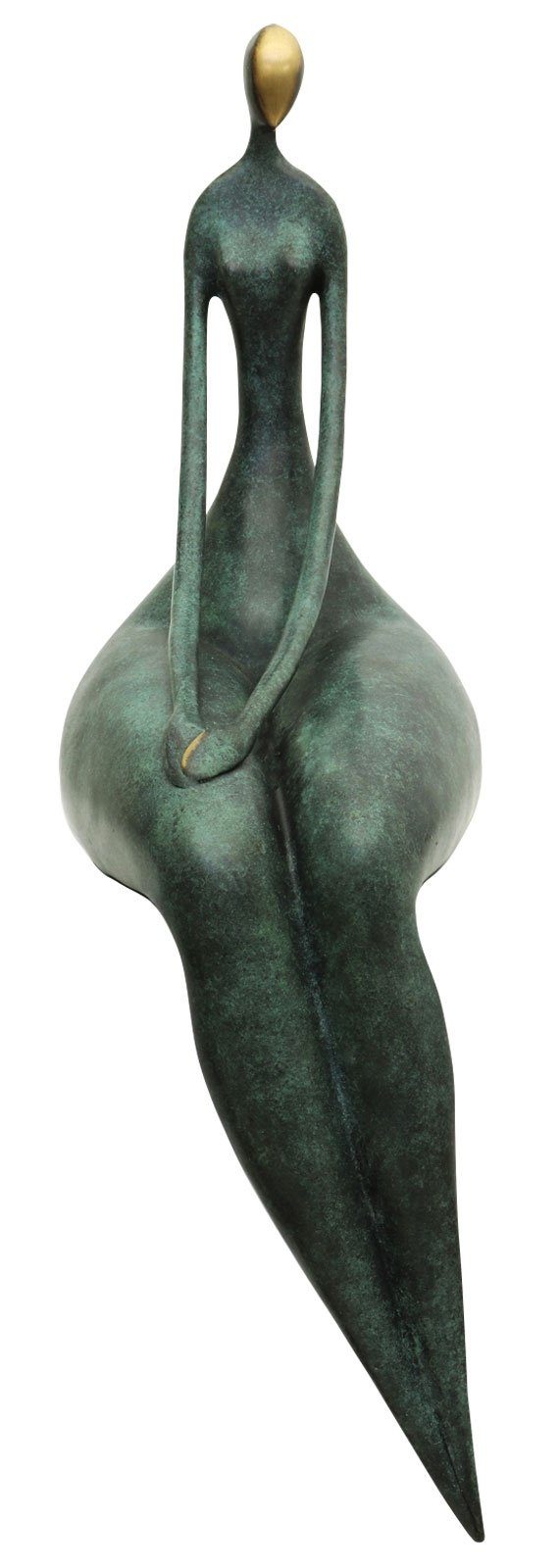 Aubaho Skulptur Bronzeskulptur Erotik Statue Frau Antik-Stil - Bronze 44cm Figur Akt