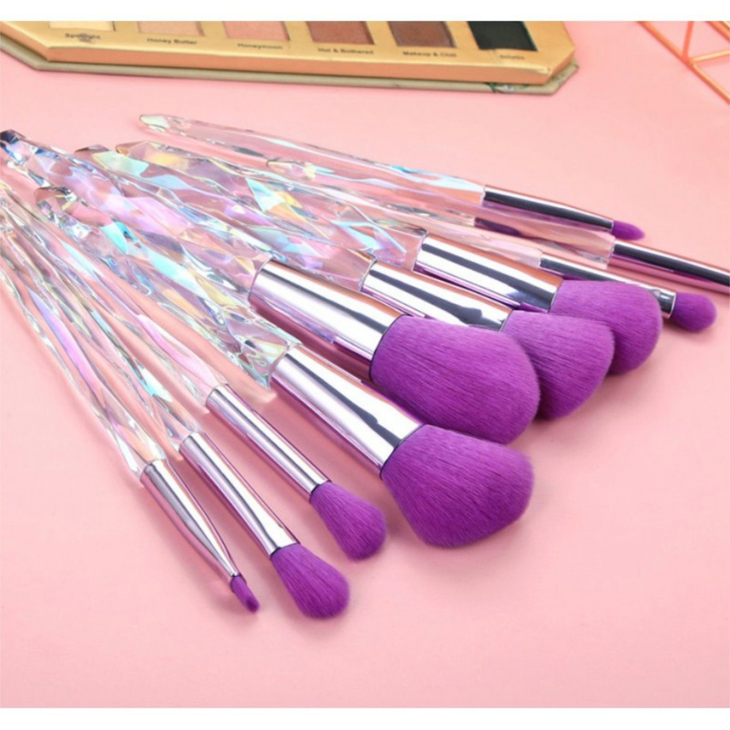 Kosmetikpinsel-Set Brushes, 10 10-teiliges Make-Up-Pinsel WS-Trend