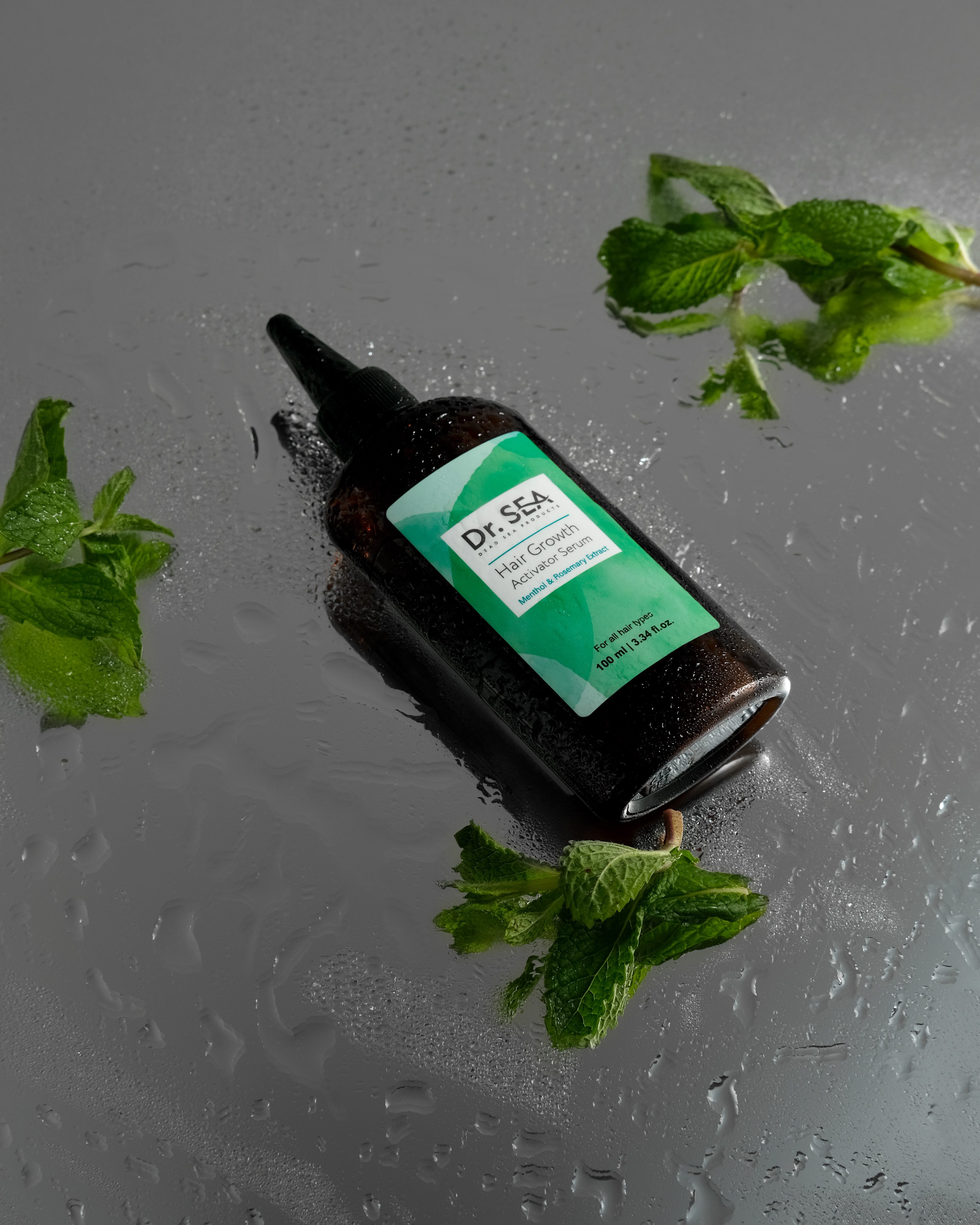 DR. SEA Haarserum Haarwachstum Aktivator Serum Menthol & Rosmarin, Gegen Haarausfall und zur Follikel Stimulation
