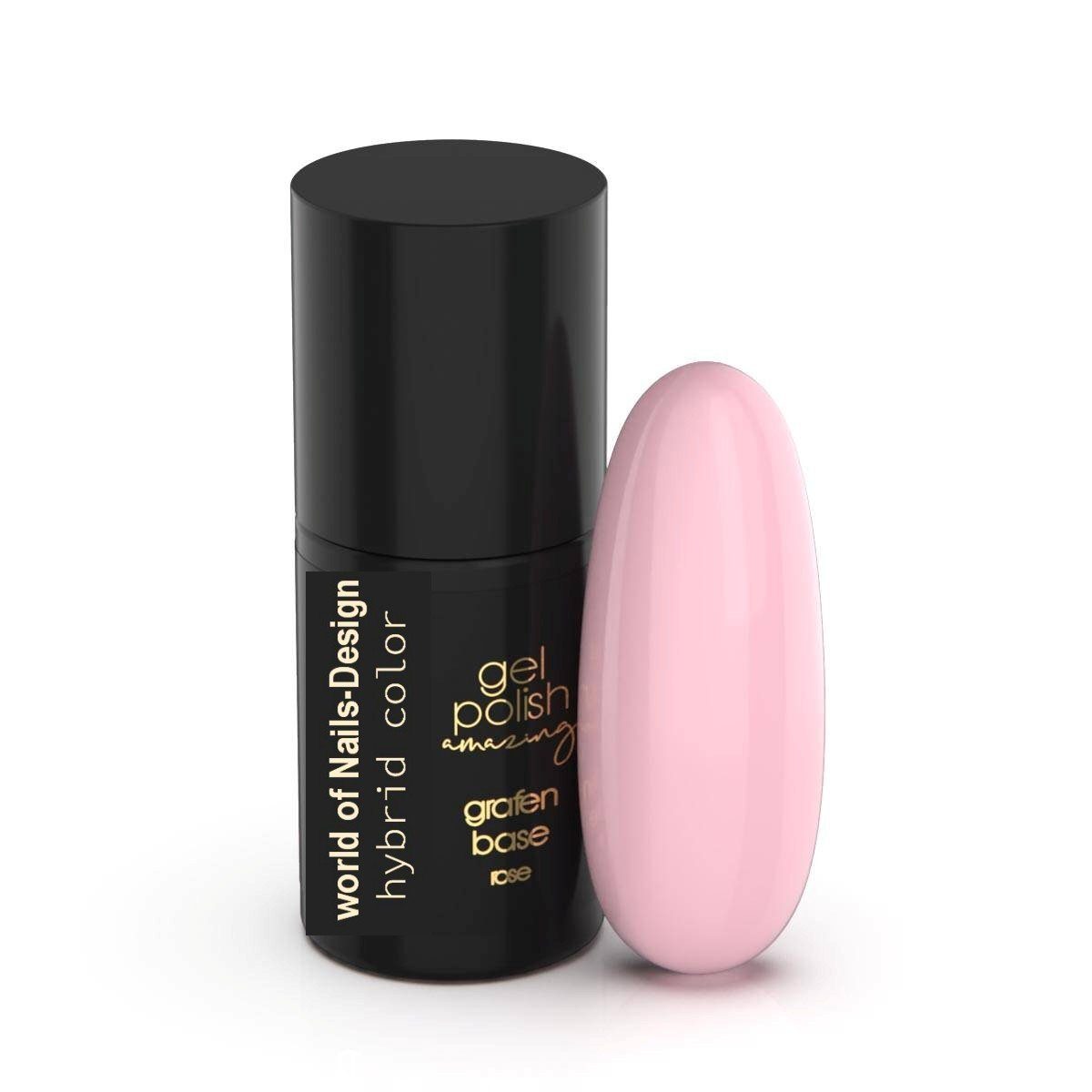 World of Nails-Design Gel-Nagellack Gel Polish Grafen Pro Base milky, cover, camouflage rosé