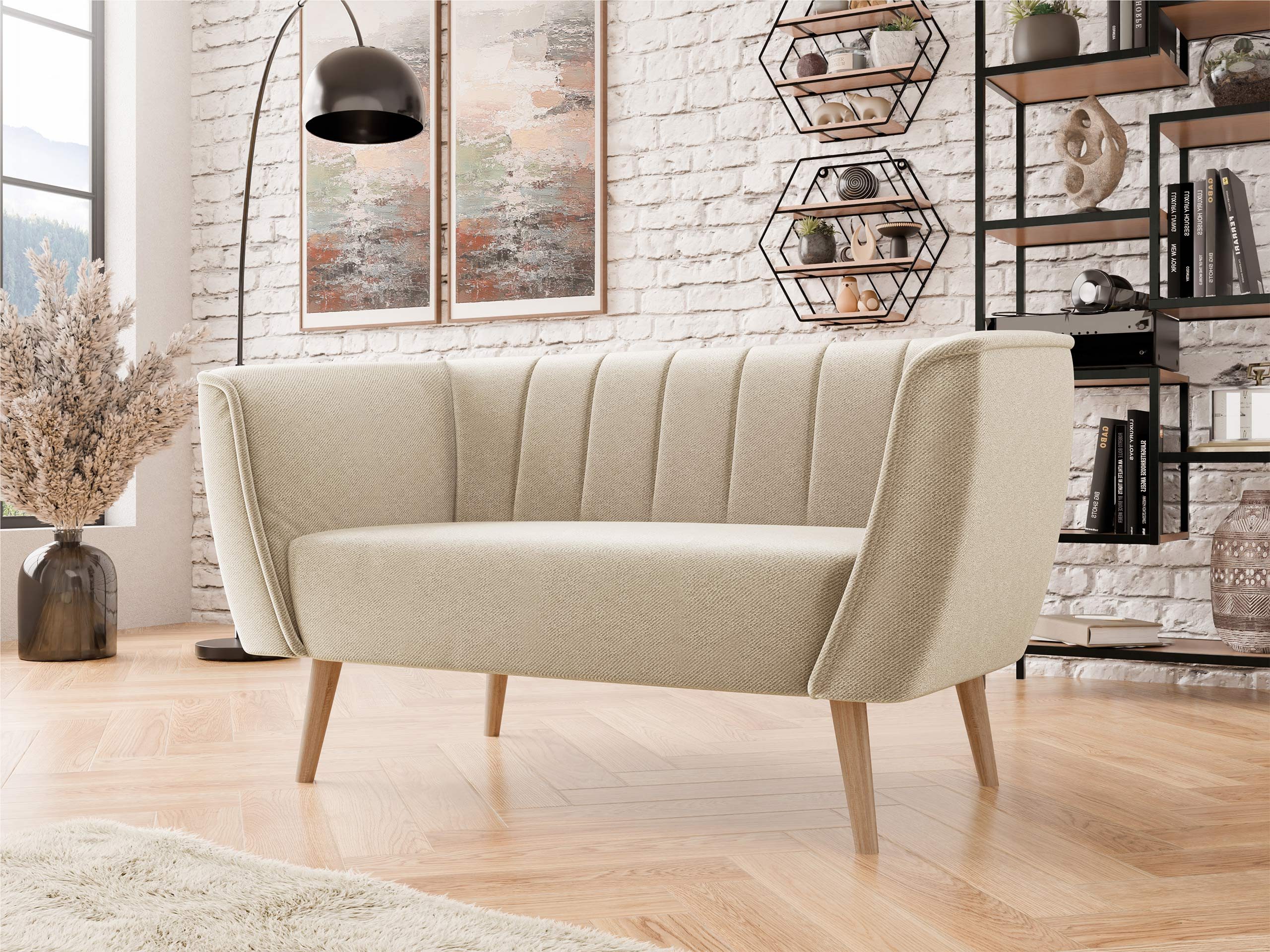 MIRJAN24 Sofa Pas 2, Holzkonstruktion, 142x74x75 cm, 2-Sitzer günstig online kaufen