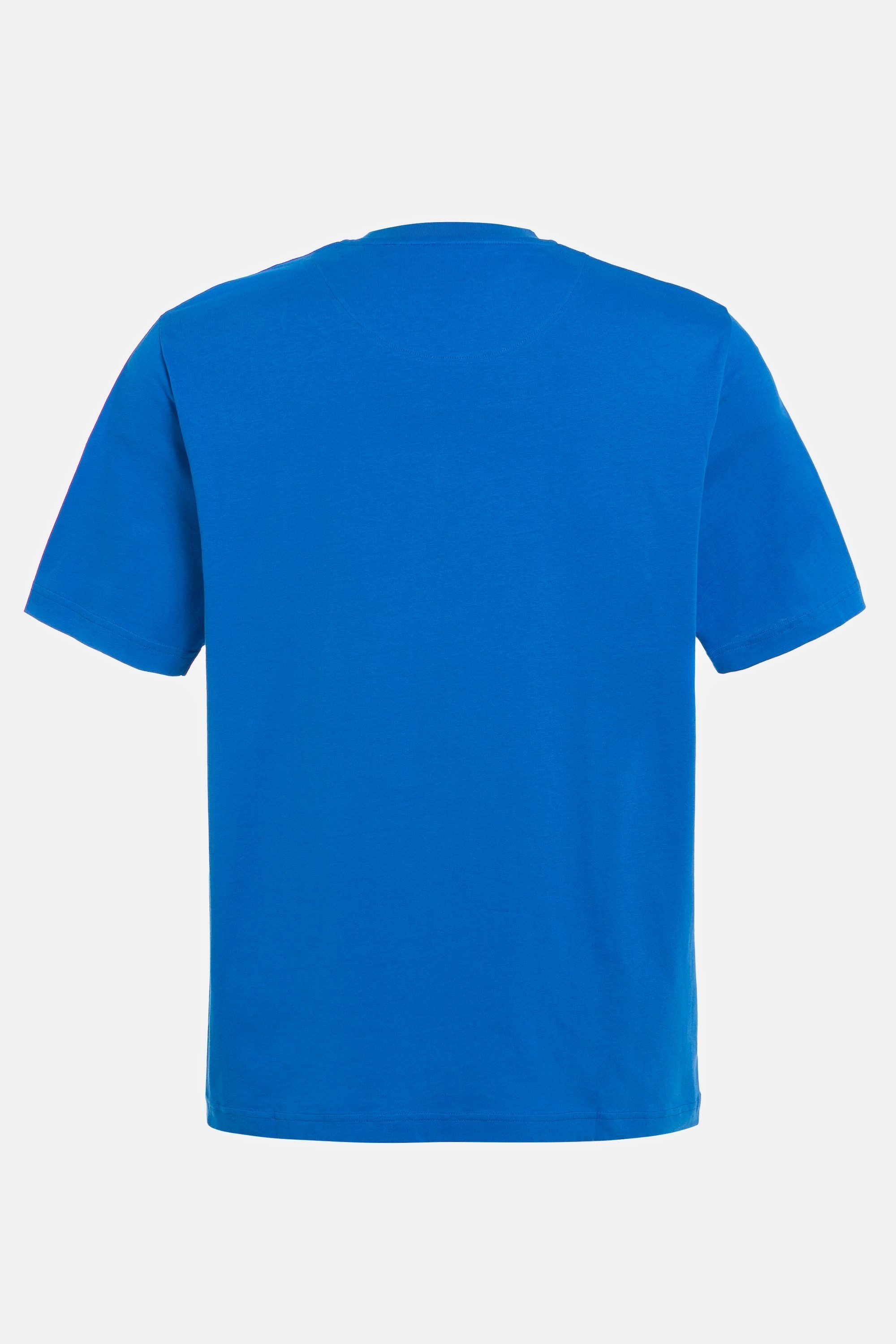 T-Shirt T-Shirt Halbarm clematisblau Brusttasche JP1880