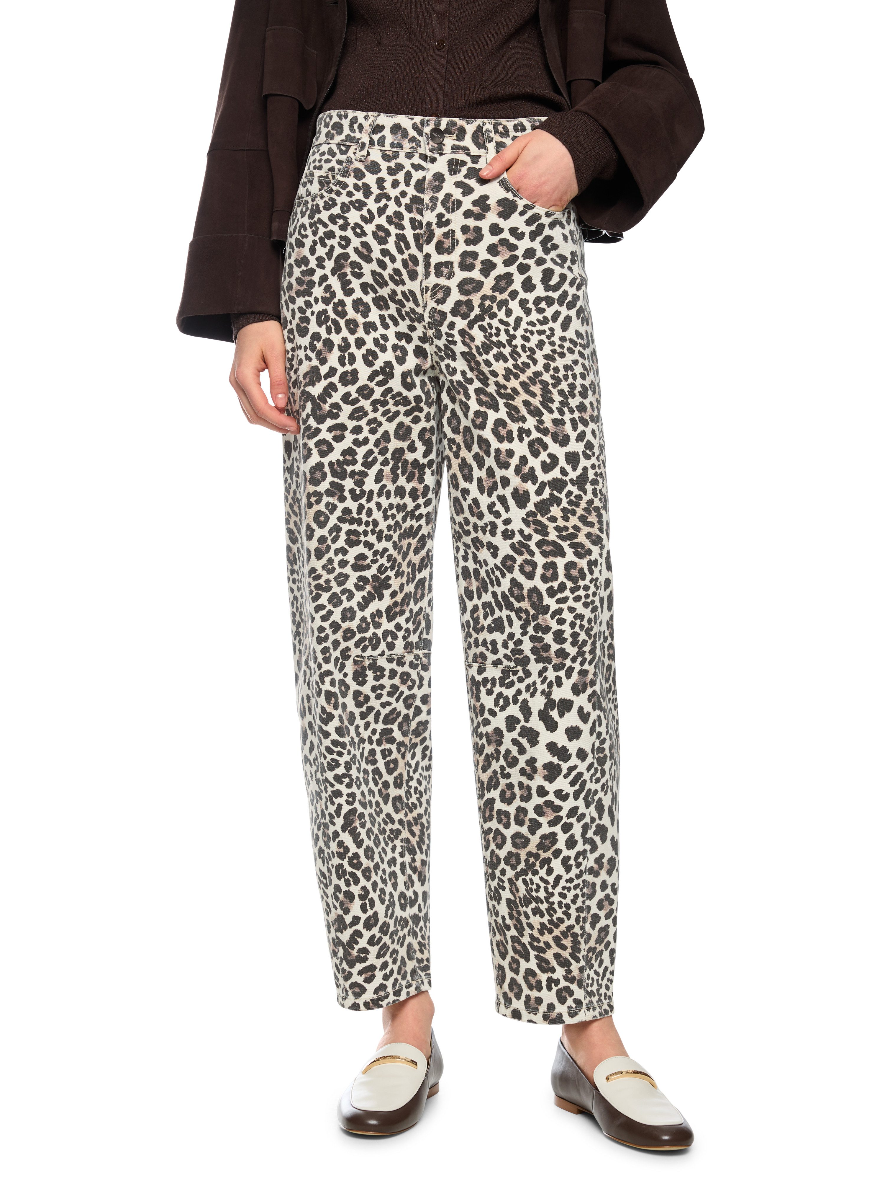 Marc Cain 5-Pocket-Jeans Muted Motion Premium Damenmode O-Shape, Model: RUMA im Relaxed Fit
