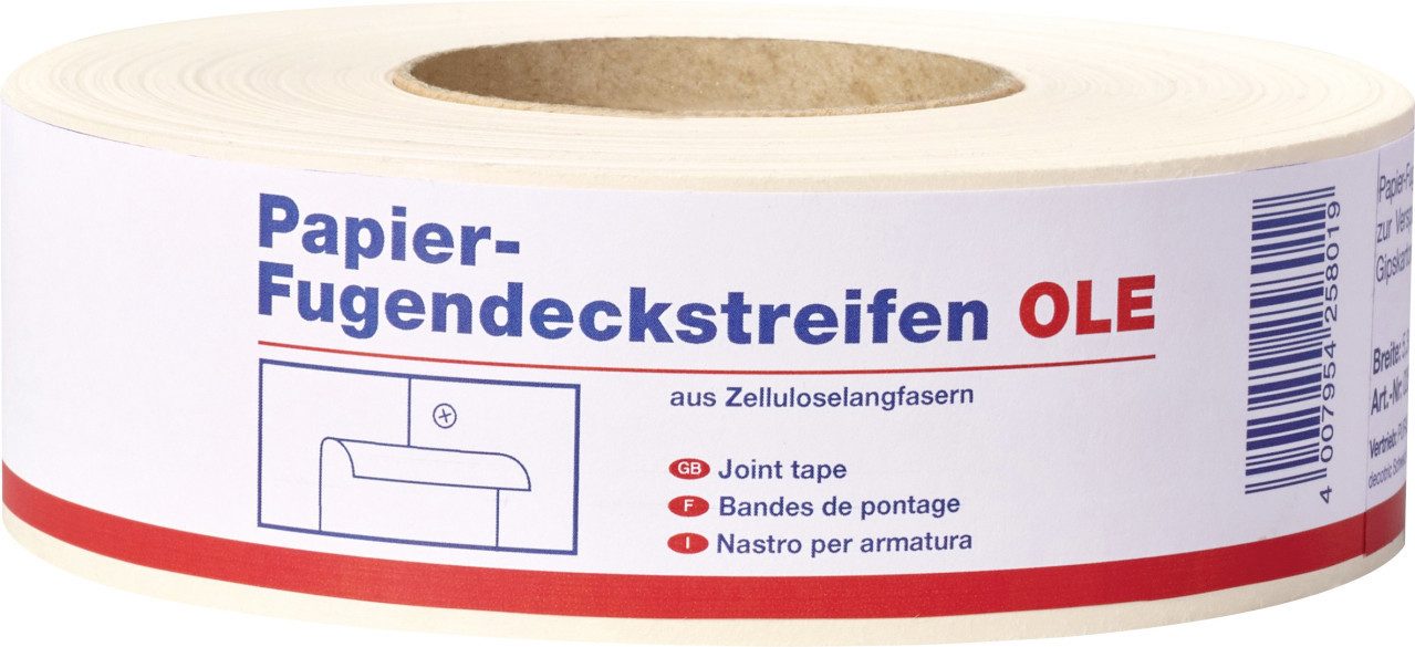 decotric® Klebeband Decotric Papier-Fugendeckstreifen OLE 75 m x 53 mm