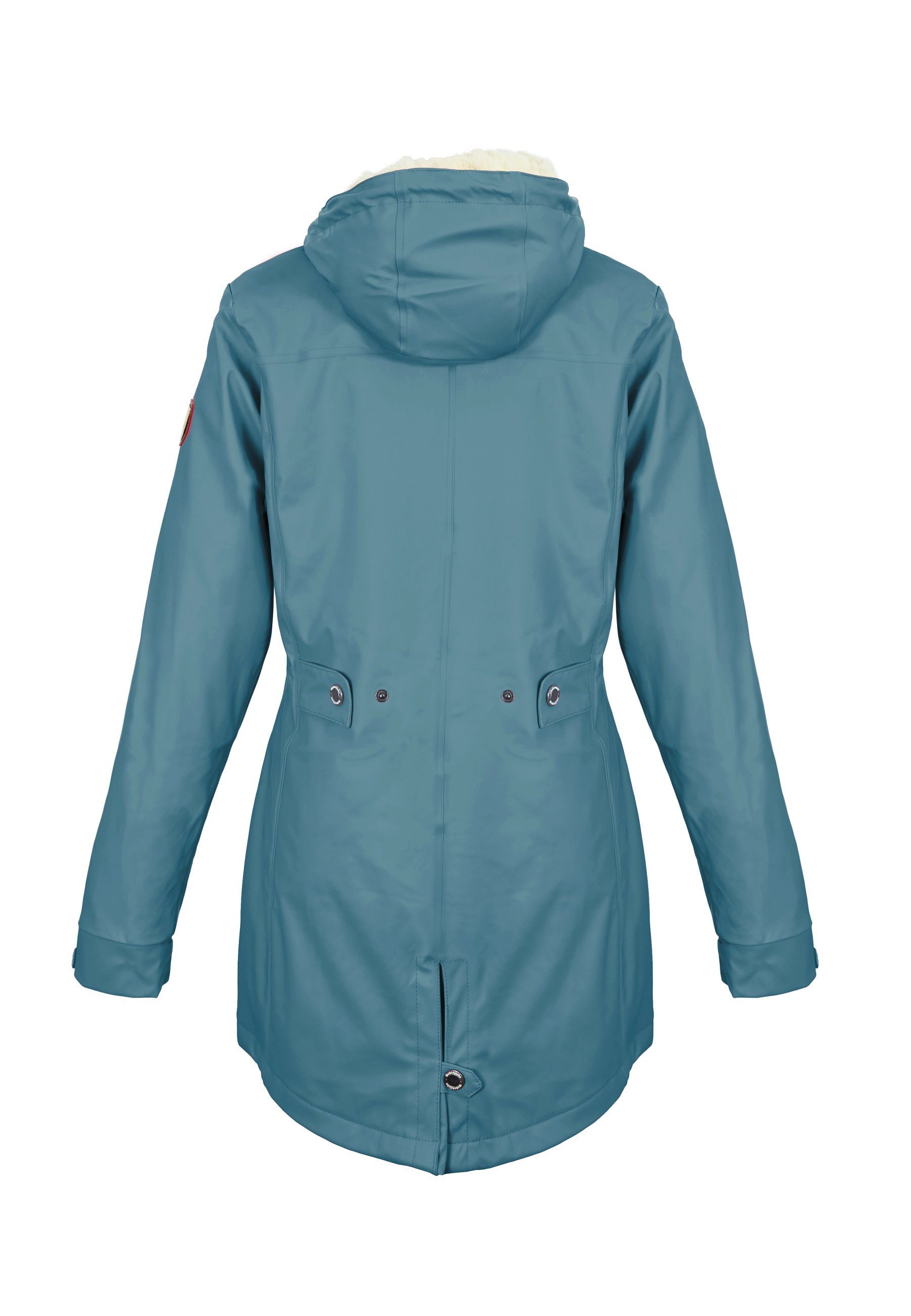 Regenliebe Winterjacke Friesennerz Regenparka mit Teddyfleece gefüttert – Bild 2 von 5