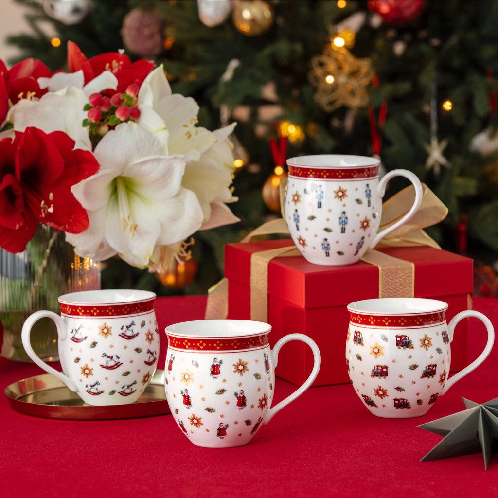 Villeroy & Boch Geschirr-Set Toy's Delight Becher Set 4tlg (4-tlg), 4 Personen, Porzellan, Premium Porcelain, 4 Stck, Handwäsche empfohlen