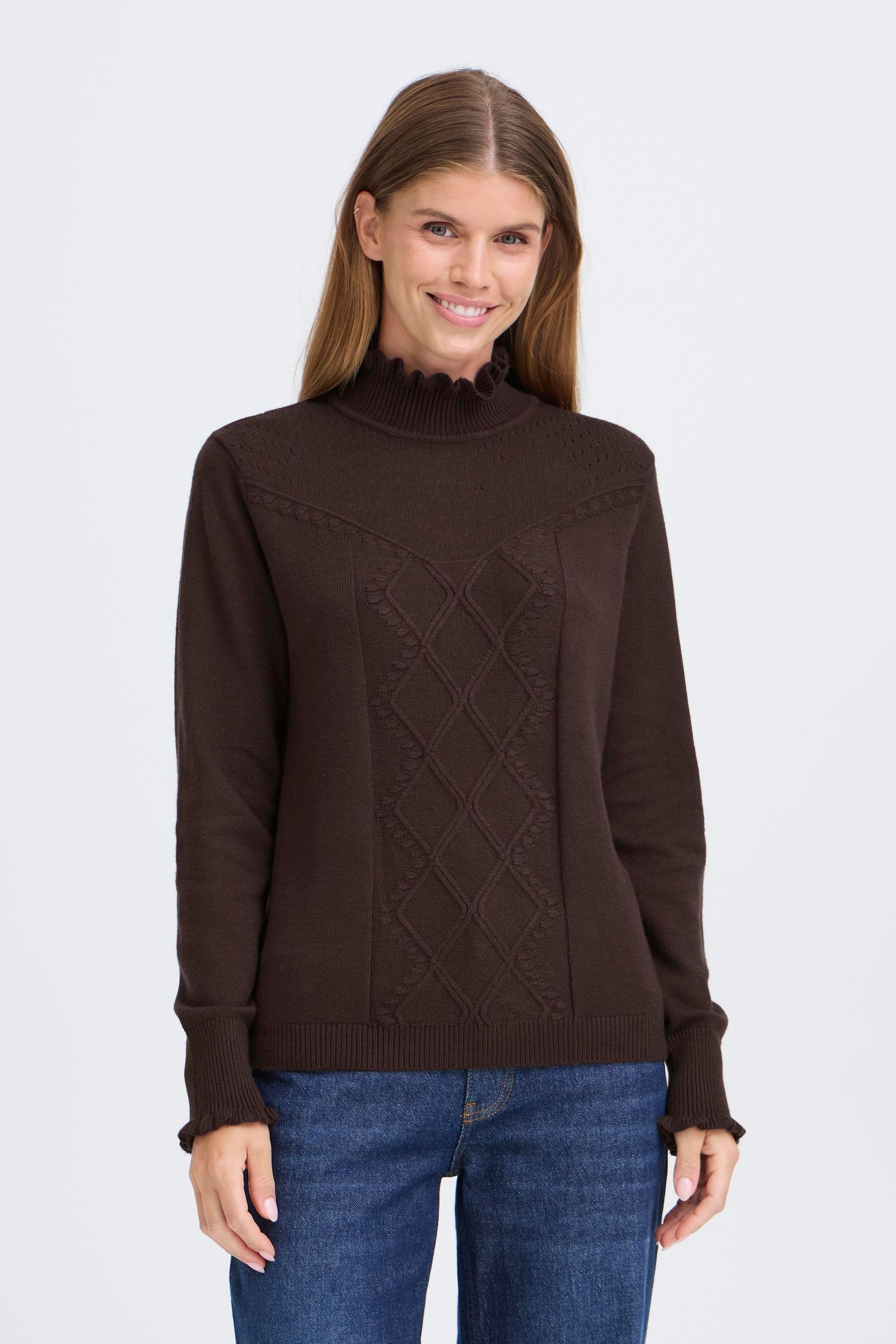 OXMO Strickpullover OXBMMNERA ONECK JUMPER Modischer Feinstrick-Pullover mi günstig online kaufen