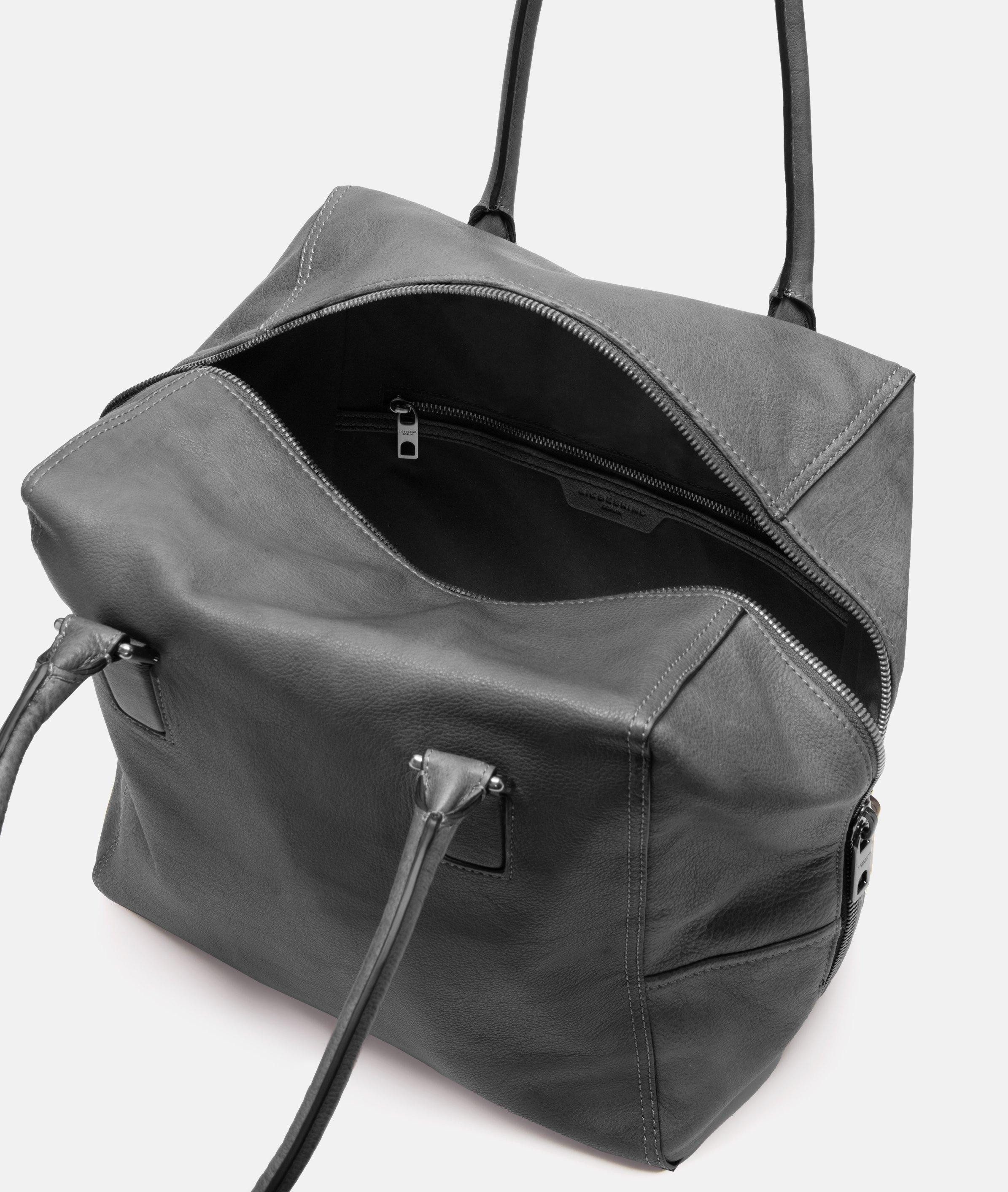 Liebeskind Berlin Schultertasche Satchel, Geräumige Schultertasche aus weichem Yak-Leder