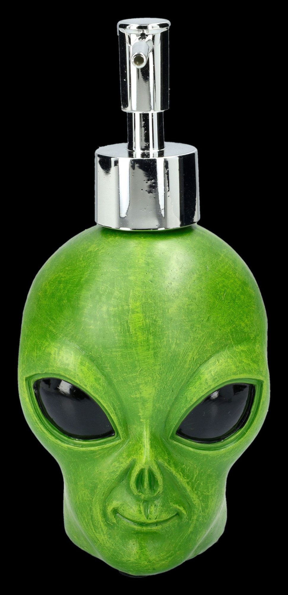 Figuren Shop GmbH Seifenspender Alien Seifenspender – Sci-Fi Deko Figur Badezimmer 16.5 cm Alienkopf