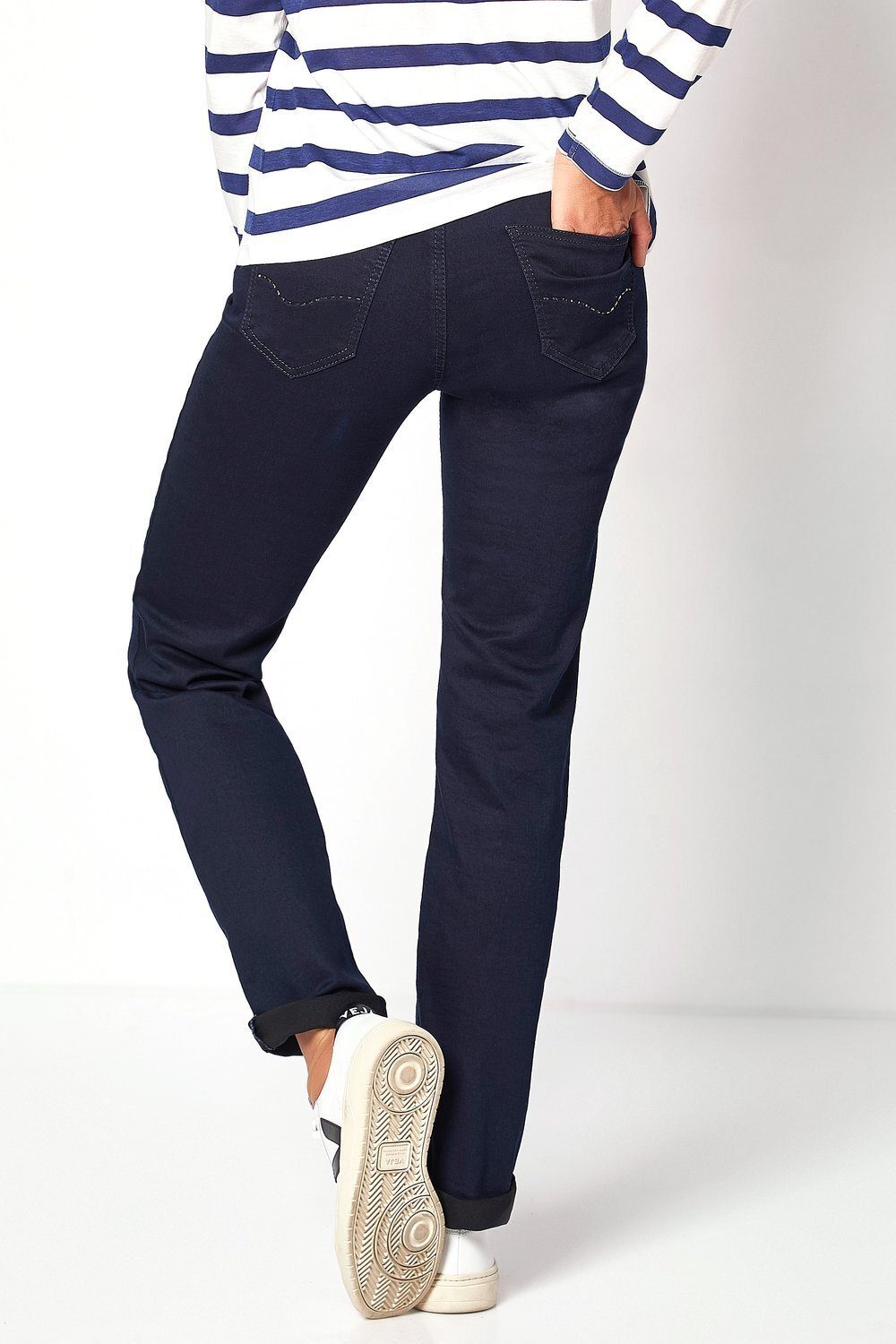 TONI 5-Pocket-Jeans Liv 059 dunkelblau in Regular-Fit 