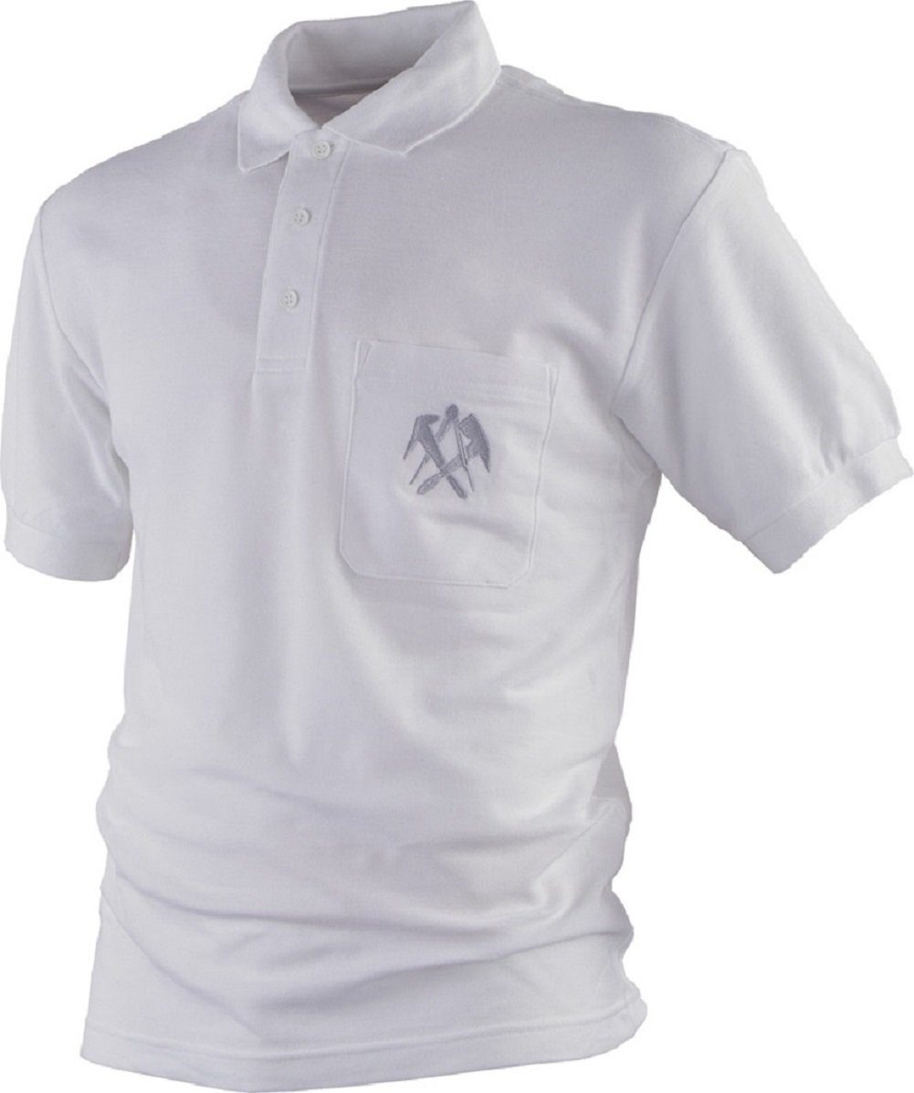 JOB Poloshirt Polo-Shirt für Dachdecker weiß T-Shirt