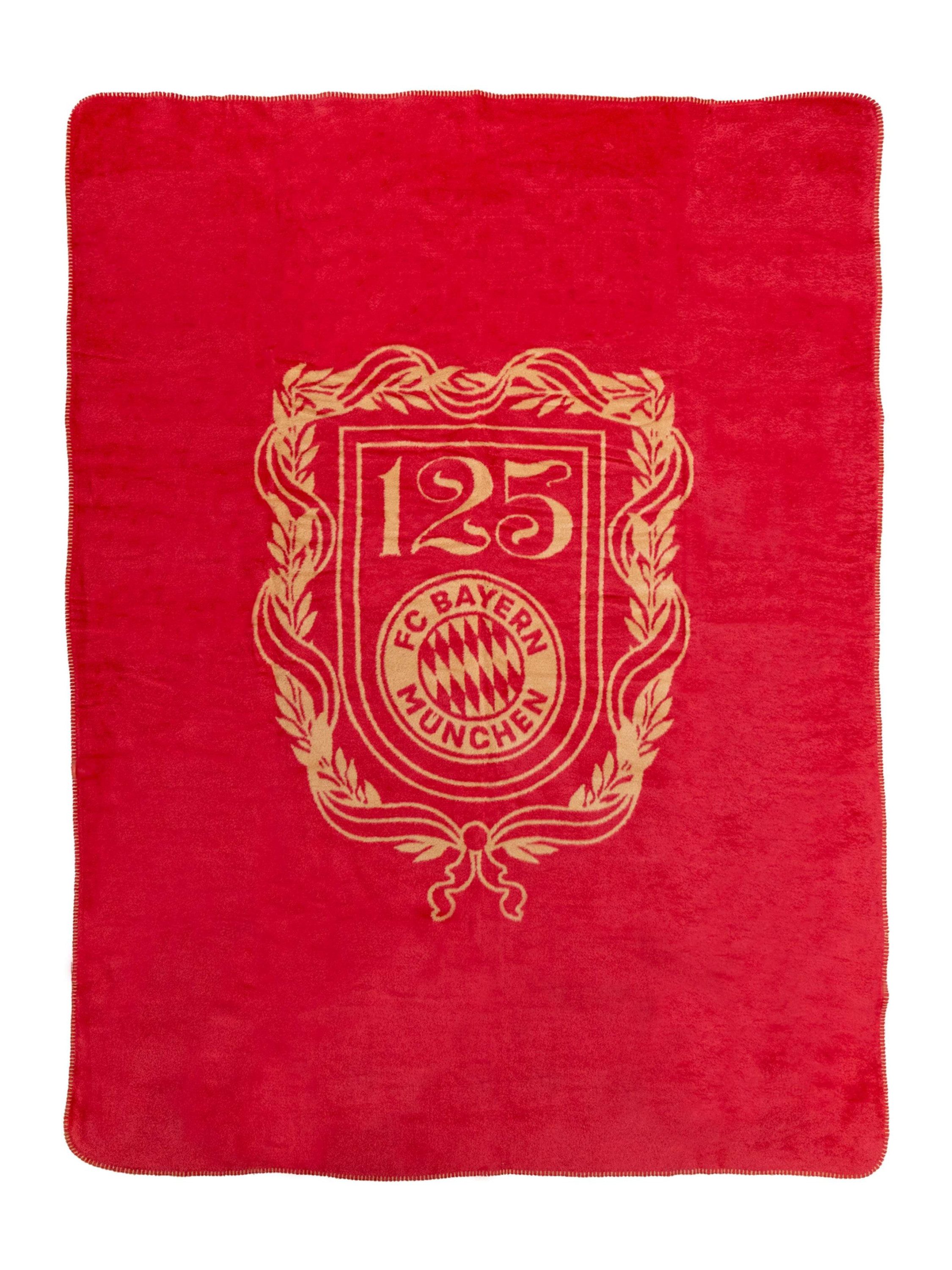 FC Bayern München Tagesdecke Fleecedecke 125 Jahre