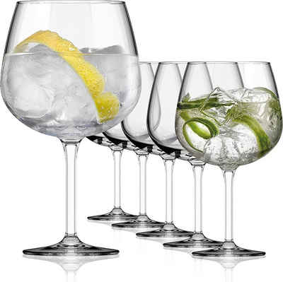 SAHM Cocktailglas Sahm Bauchiges Gin Gläser Set (6 STK) - Große Ballon Gläser