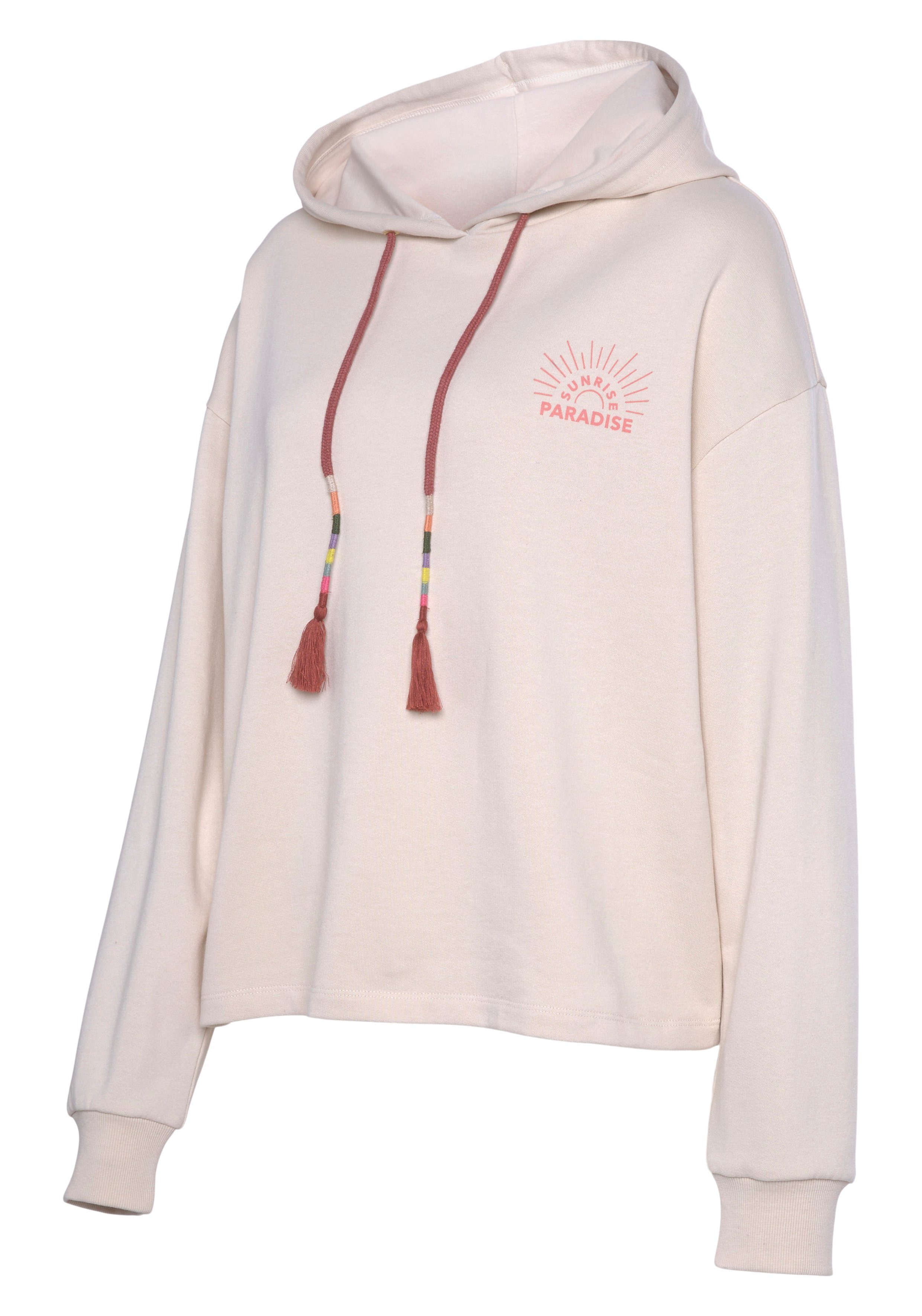 Vivance Hoodie Kapuzensweatshirt mit Print, Loungewear