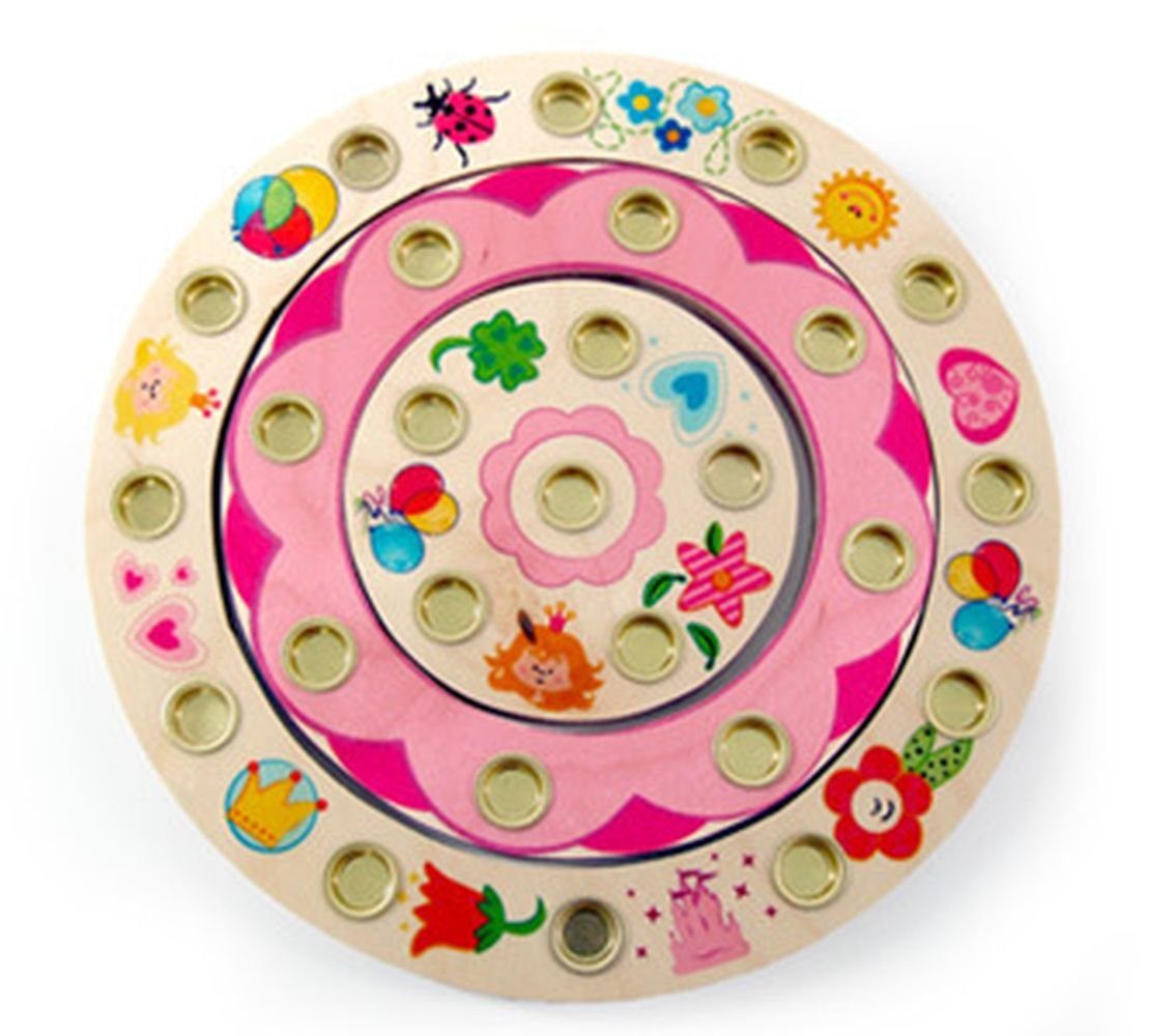 HESS SPIELZEUG Lernspielzeug Holzdekoration Geburtstagsringe Prinzessin im Set BxLxH 215x10x215mm