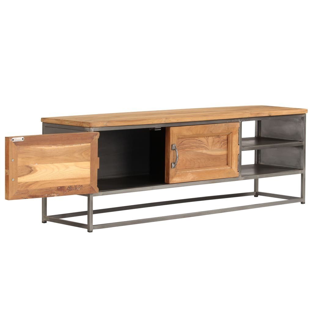 vidaXL TV-Schrank TV-Schrank Recyceltes 30 Stahl Teak cm und 40 120 x x