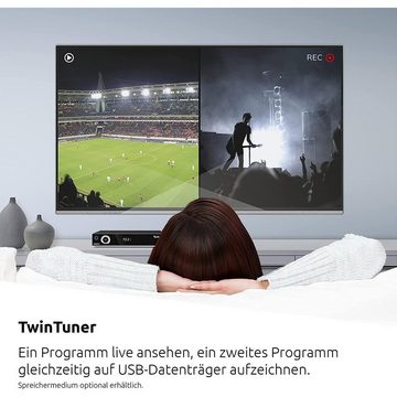 TechniSat DIGIT ISIO S3 HD Sat-Receiver mit Twin-Tuner Satellitenreceiver (gleichzeitige Anschauen und Aufnehmen zweier verschiedener Programme)