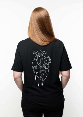 JustdePressed Clothing Print-Shirt BLEEDING HEART - UNISEX T-SHIRT
