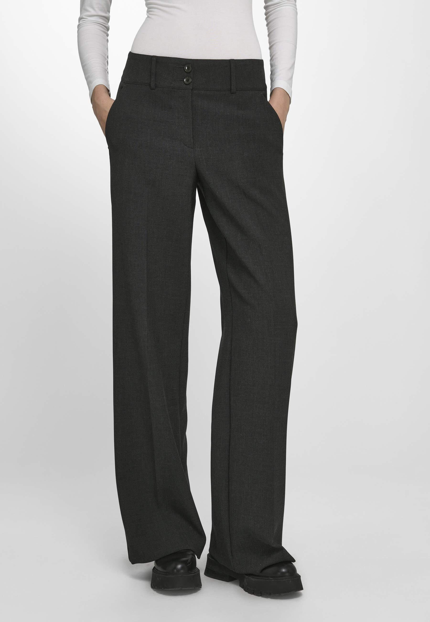 Fadenmeister Berlin Stoffhose Trousers ANTHRACITE-MELANGE