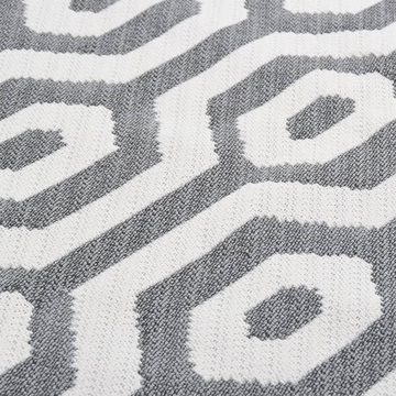 Teppich Teppich Grau 80x150 cm Baumwolle, vidaXL, Rechteckig