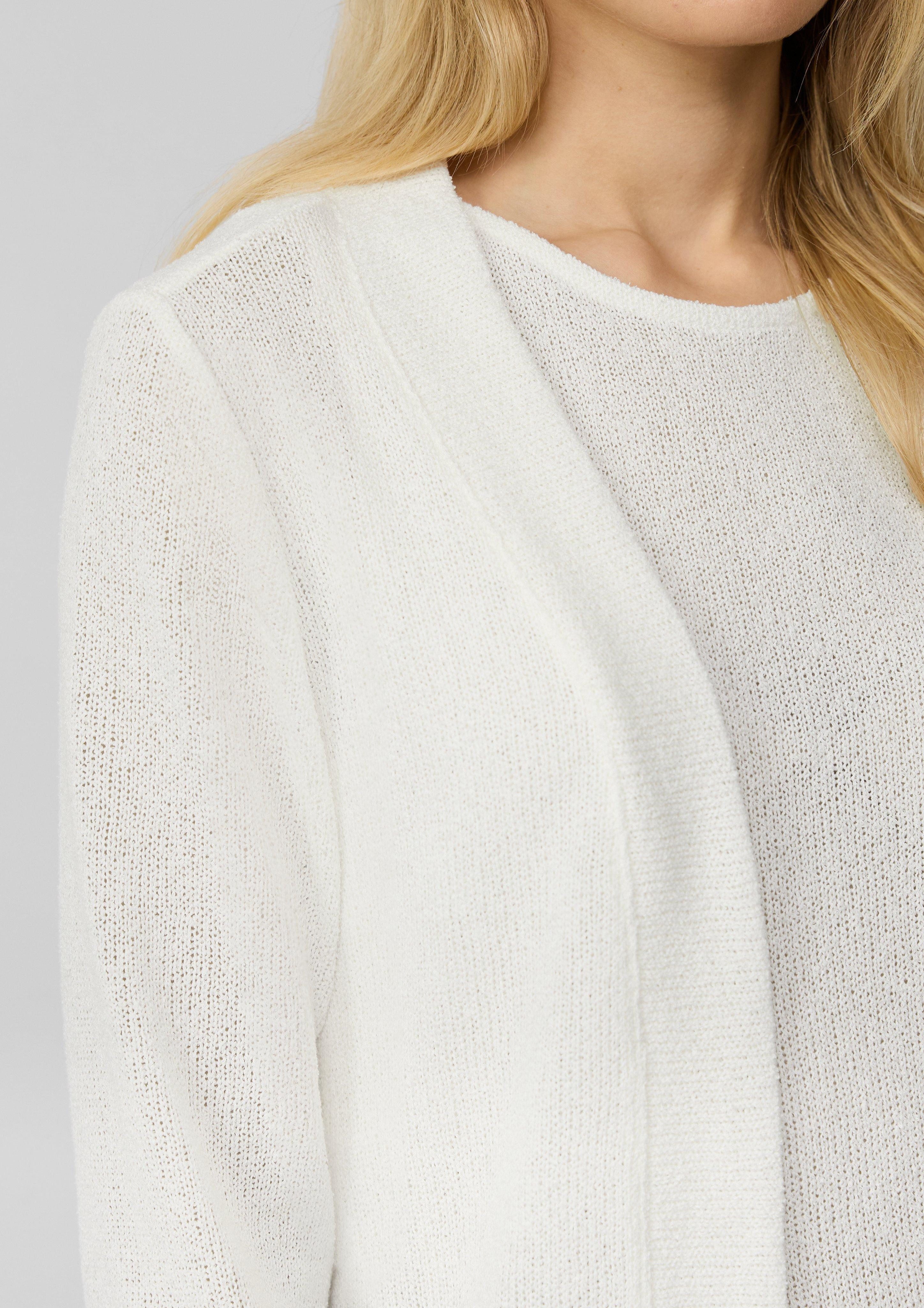 s.Oliver Funktionsjacke Cardigan aus Bouclégarn mit günstig online kaufen