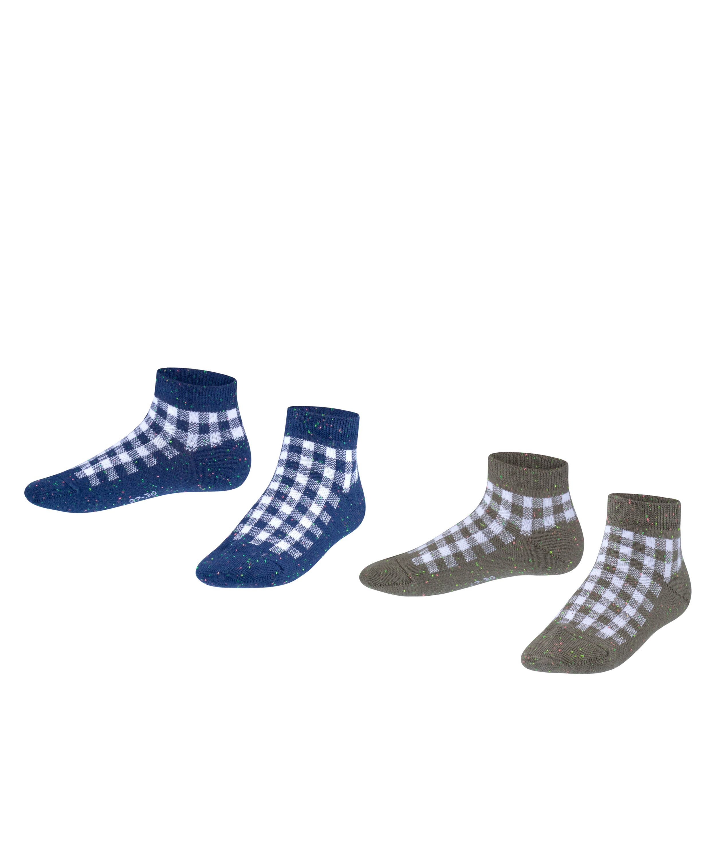 Sneakersocken Pixel Checks 2-Pack Sneakersocken mit Karo Muster
