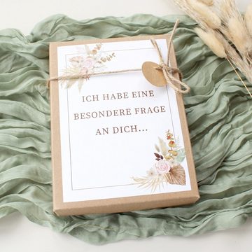 Timando Geschenkbox Trauzeugin fragen: Möchtest du meine Trauzeugin werden? (Geschenk-Box mit Kette & Karte, Überraschung mit emotionaler Botschaft)