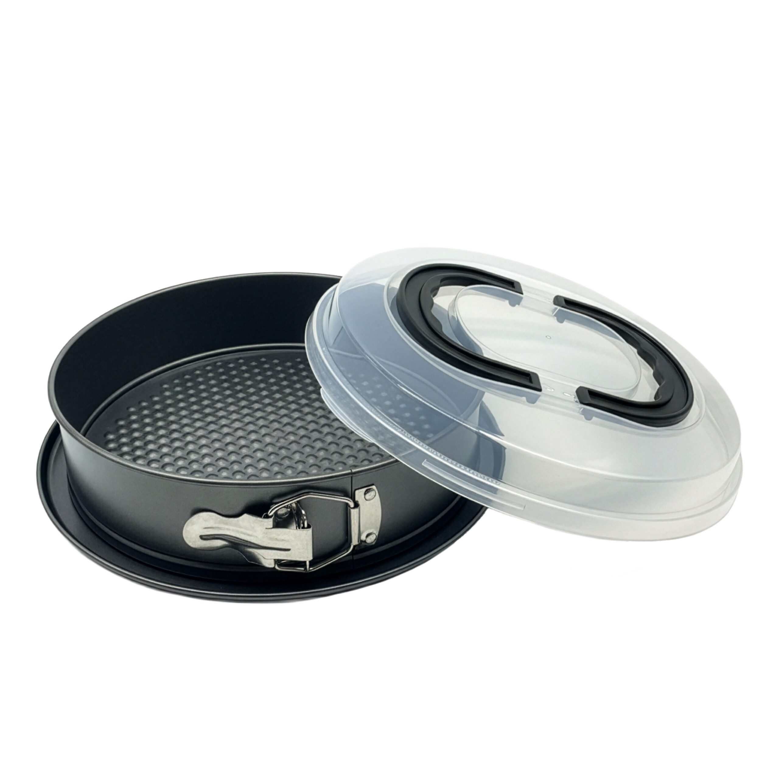 relaxdays Backform Springform mit Deckel, (2-tlg)