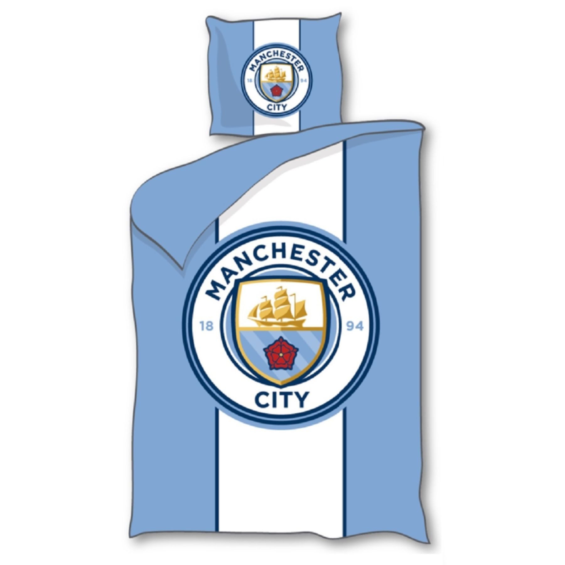 Manchester City Bettwäsche Polyester Bettwäsche Bettbezug 140x200 cm & Kiss günstig online kaufen