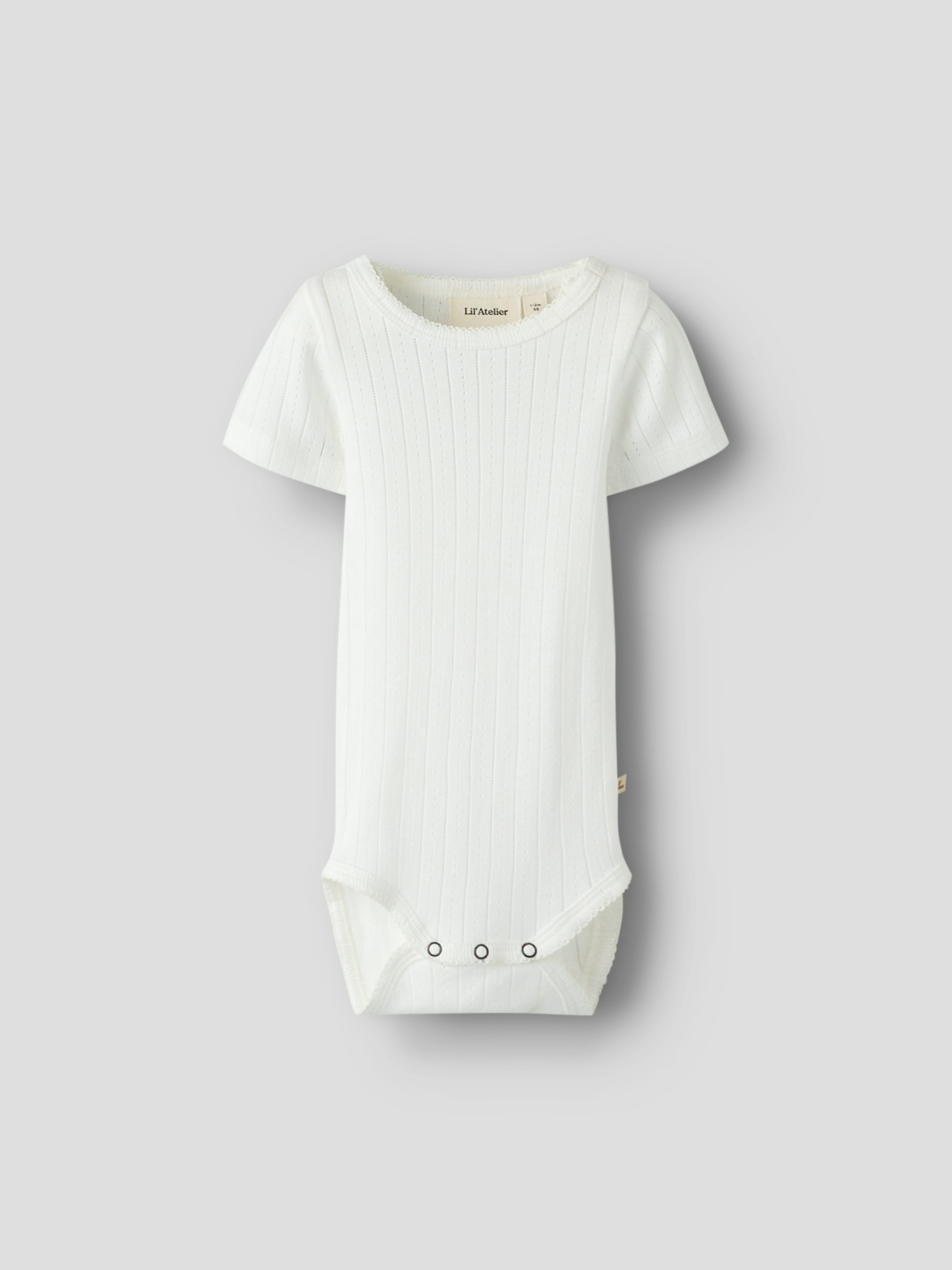 Lil' Atelier Kurzarmbody NBFRACHELS SS SLIM BODY LIL Baumwollmischung, Kurzarm