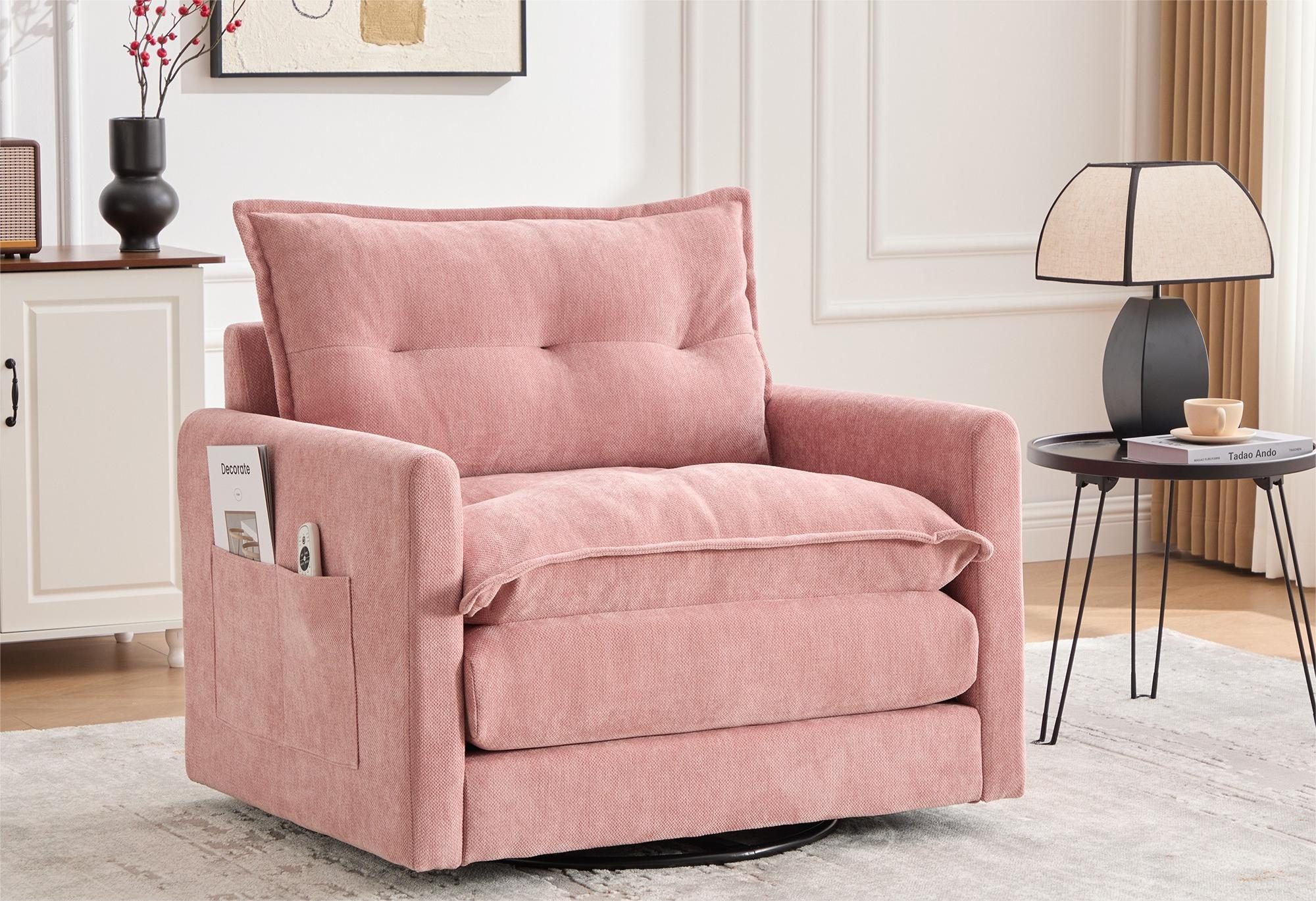 LVHOM Drehsessel Dreh-Loungesessel 360°, XXL Sitzbreite, günstig online kaufen