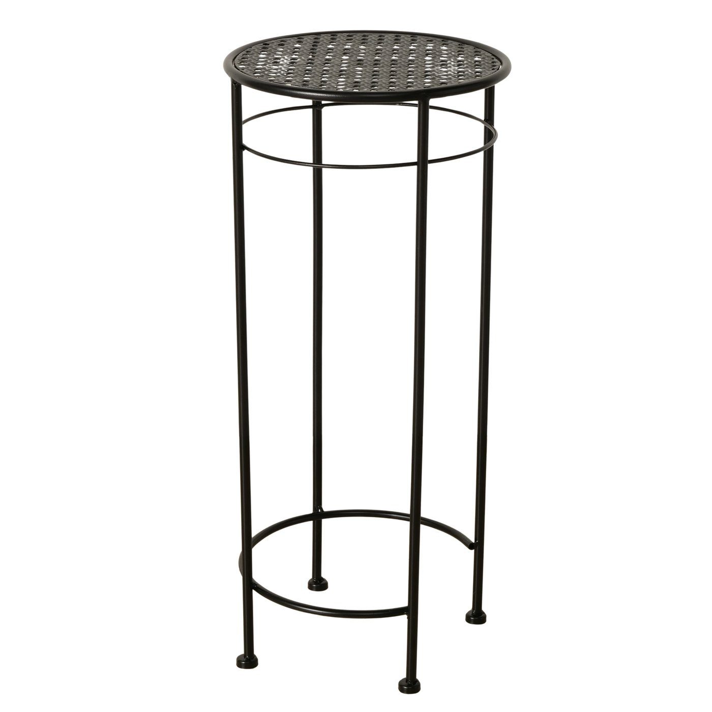 Meinposten Beistelltisch MANHATTEN Metalltisch Tisch rund 50-70 cm Höhe Schwarz (1-St., 1 Tisch)