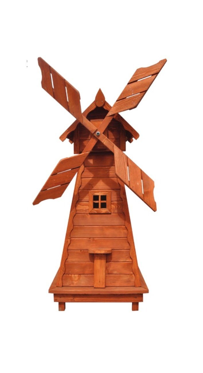 Garten Windmühle 125cm Deko JVmoebel Mühle Dekoration Gartenfigur, Windmühlenfiguren