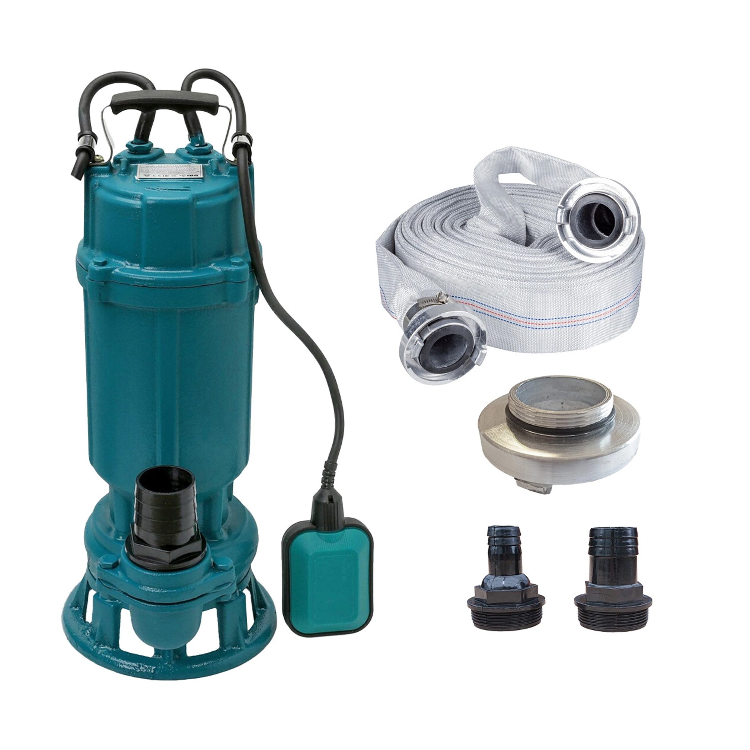 IBO Schmutzwasser-Tauchpumpe IBO Furiatka 1100 Schmutzwasserpumpe Häcksler + [LÄNGE] Schlauch