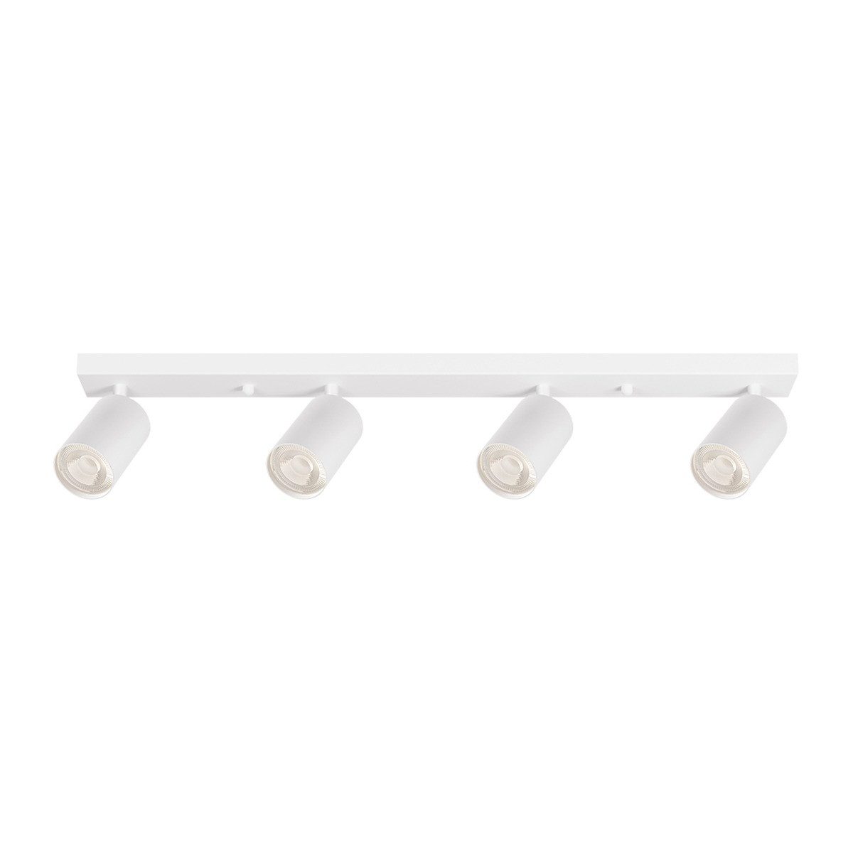 Braytron LED Deckenleuchte Spotleuchte Rund oder Eckig 1-4 Flammig GU10 Fassung Weiß Schwarz Gold, ohne Leuchtmittel, Deckenlampe GU10, Schwenkbare Spots, 1-4 Flammig