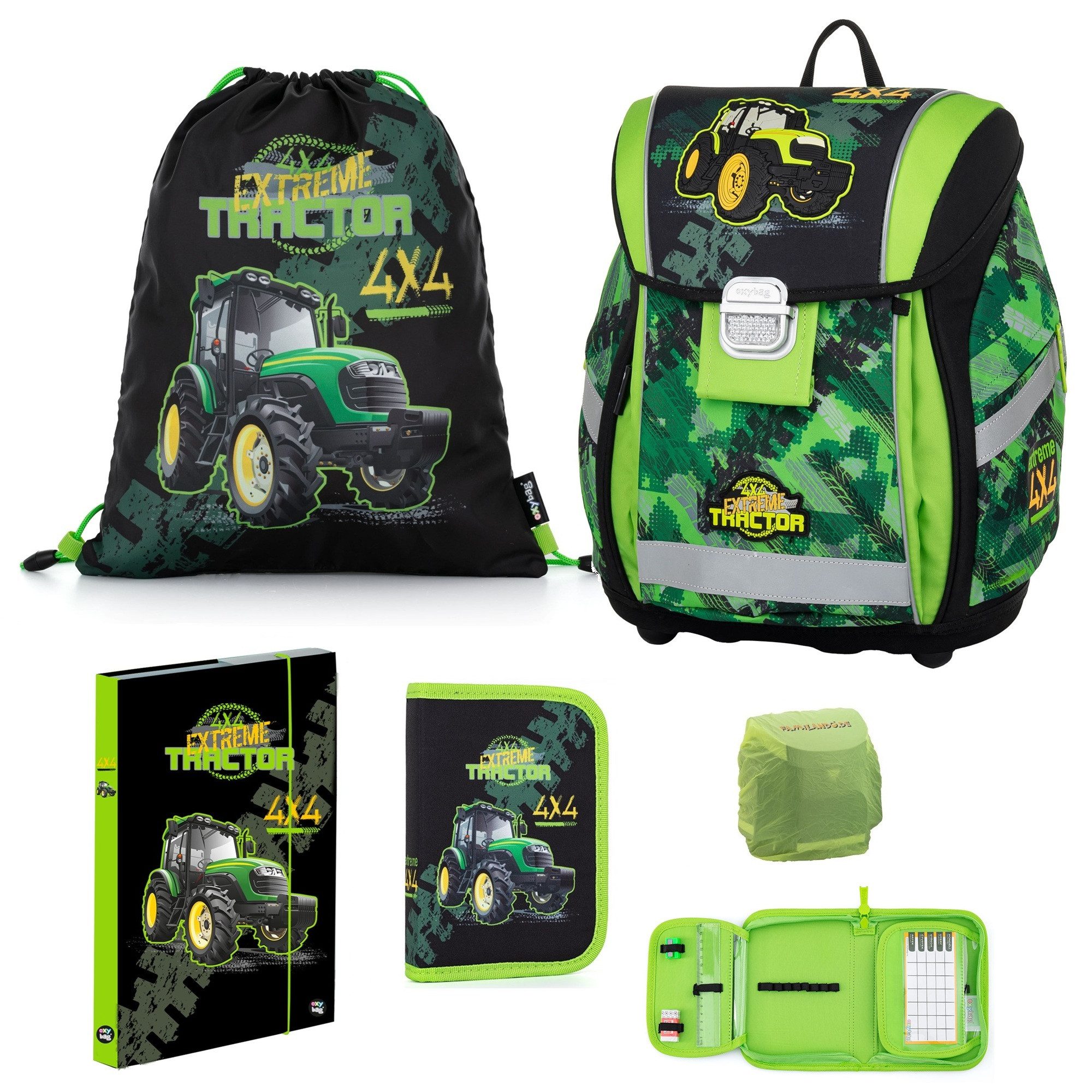 Schulranzen Traktor Schultasche OXY BAG Premium