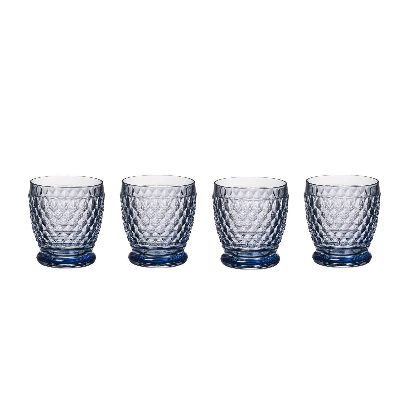 Villeroy & Boch Whiskyglas Boston Coloured Becher 330 ml 4er Set, 4-tlg., Glas