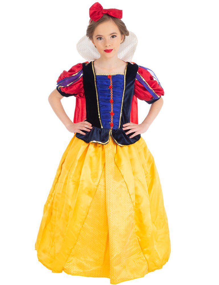 Das Kostümland Prinzessin-Kostüm Schneewittchen Kostüm für Mädchen -  Kinderkostüm mit Reifrock