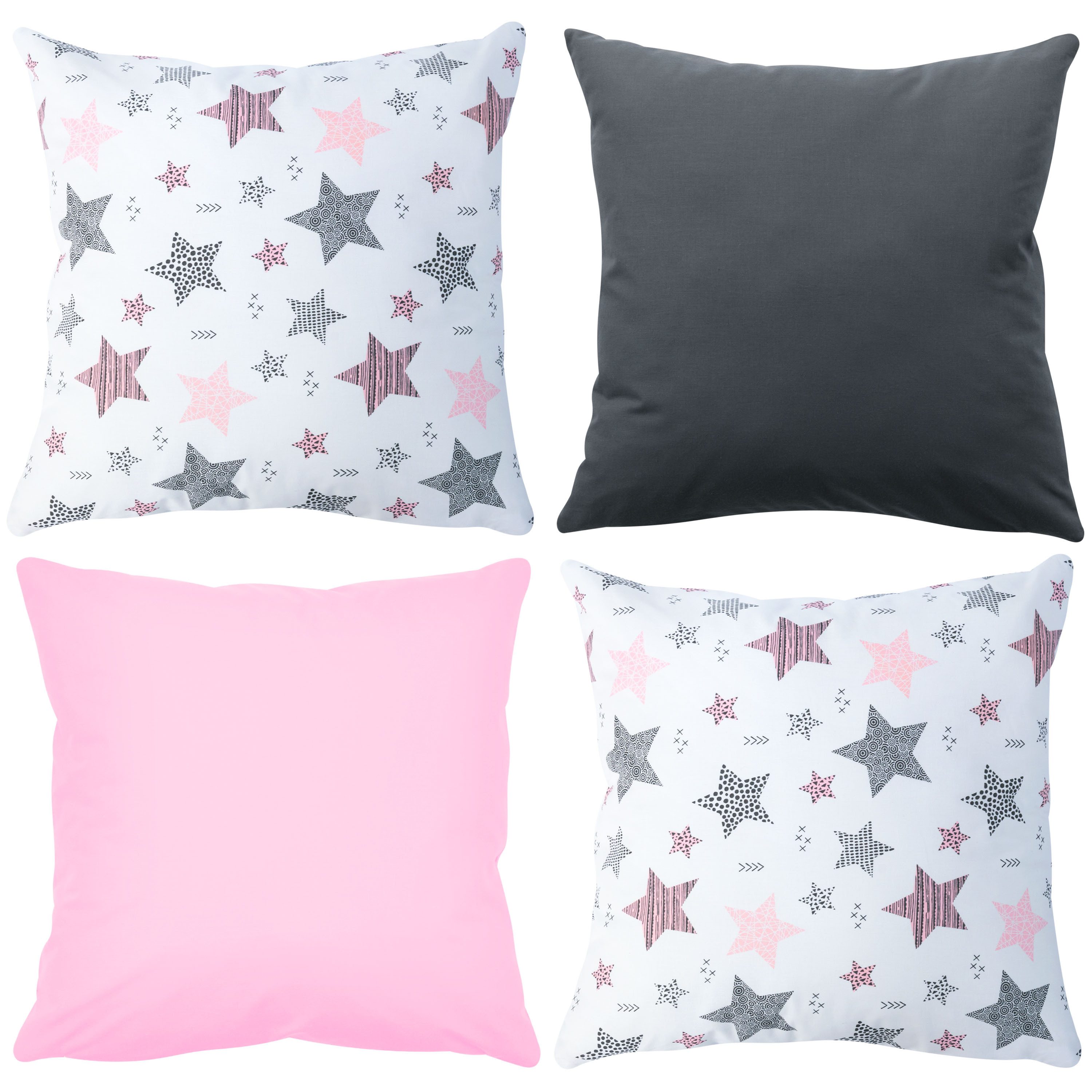 Amilian Декоративные подушки 4er Set - Декоративные подушки mit Füllung - 40x40 cm - Deko Подушки