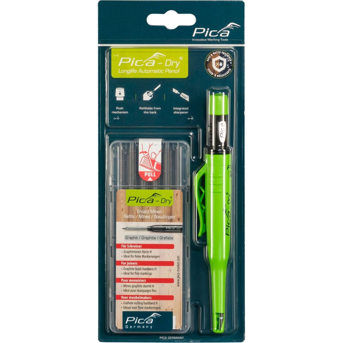 Pica-Marker Kreidemarker Pica DRY Bundle mit 1x Marker + 1x Minen-Set Nr.